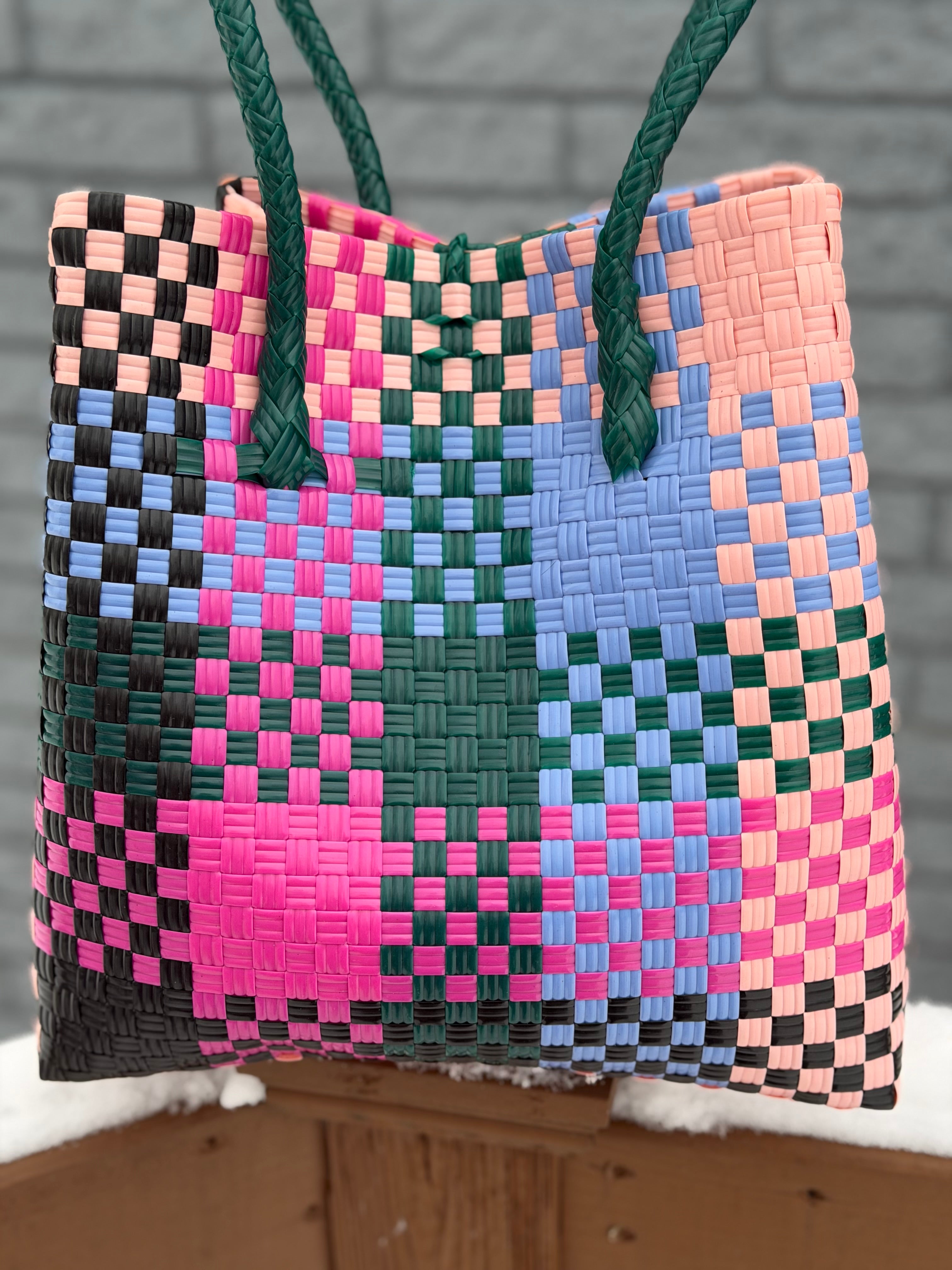 Taffy Coast Bag | Handwoven Recycled Tote