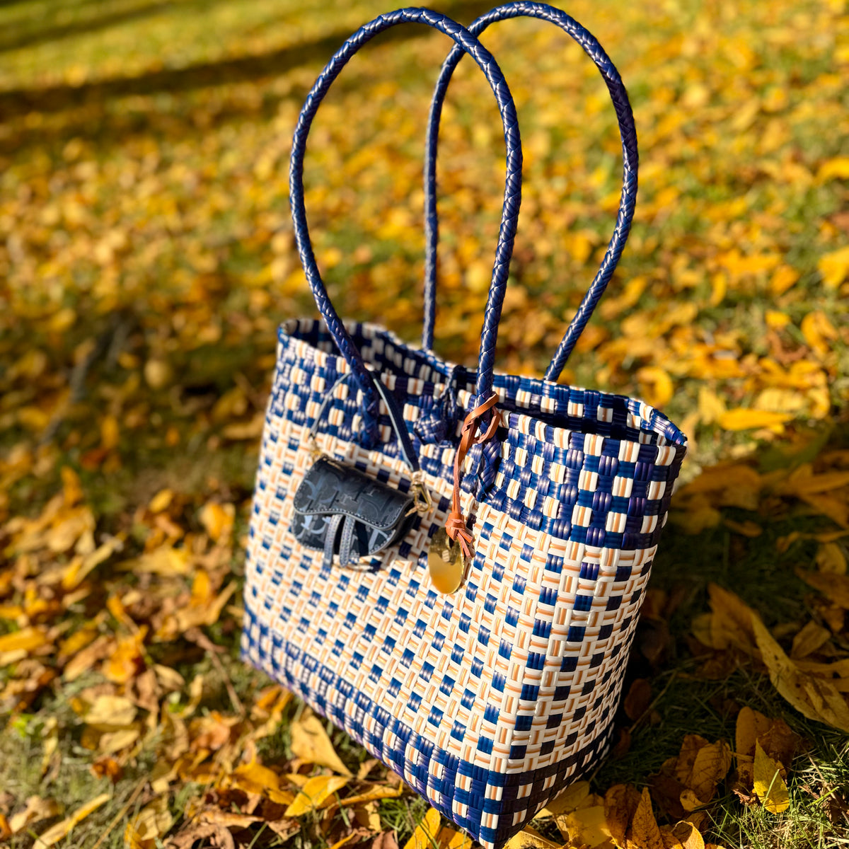 Navy Stripe Tote