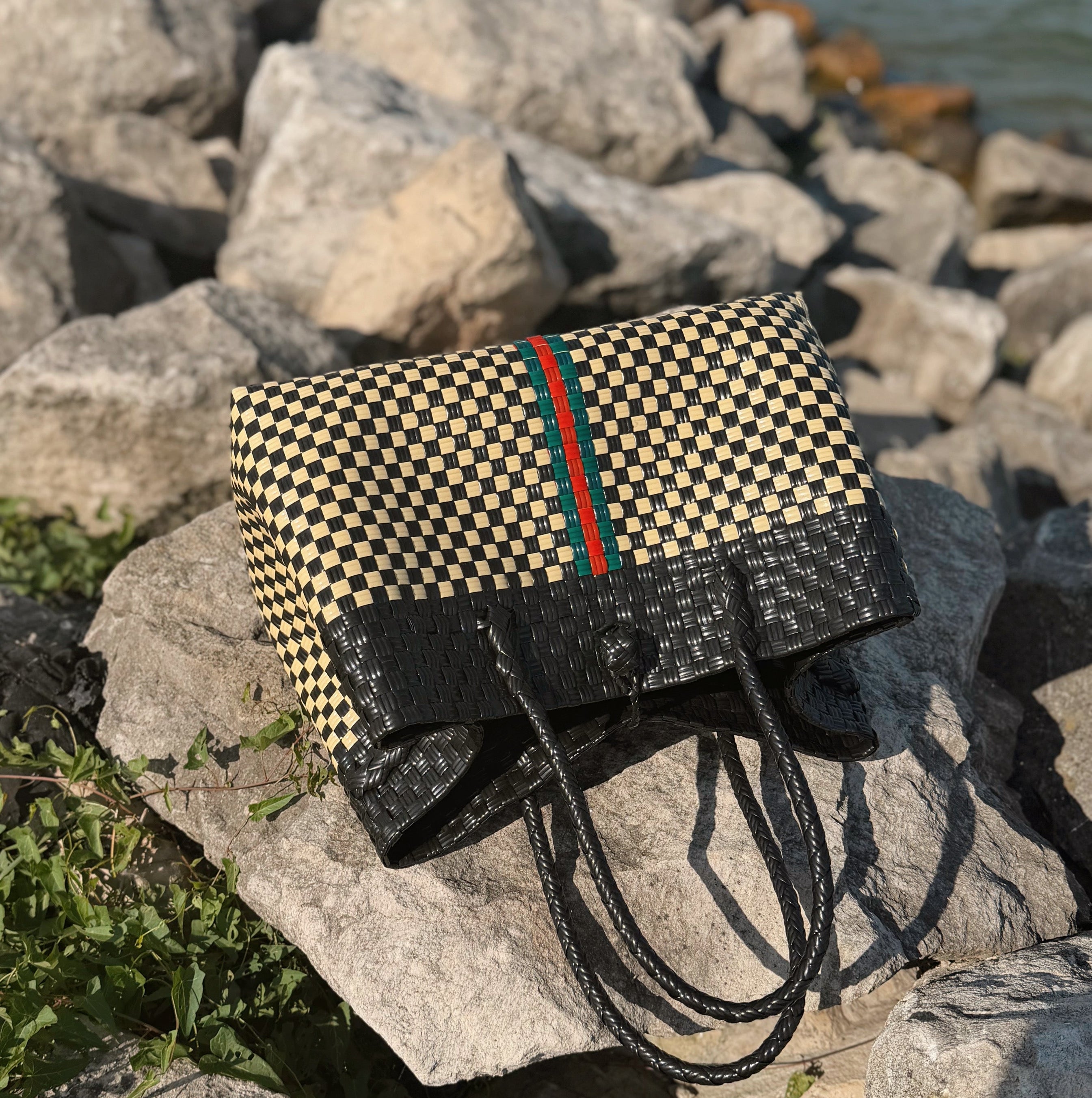 Stripe Luxe Tote