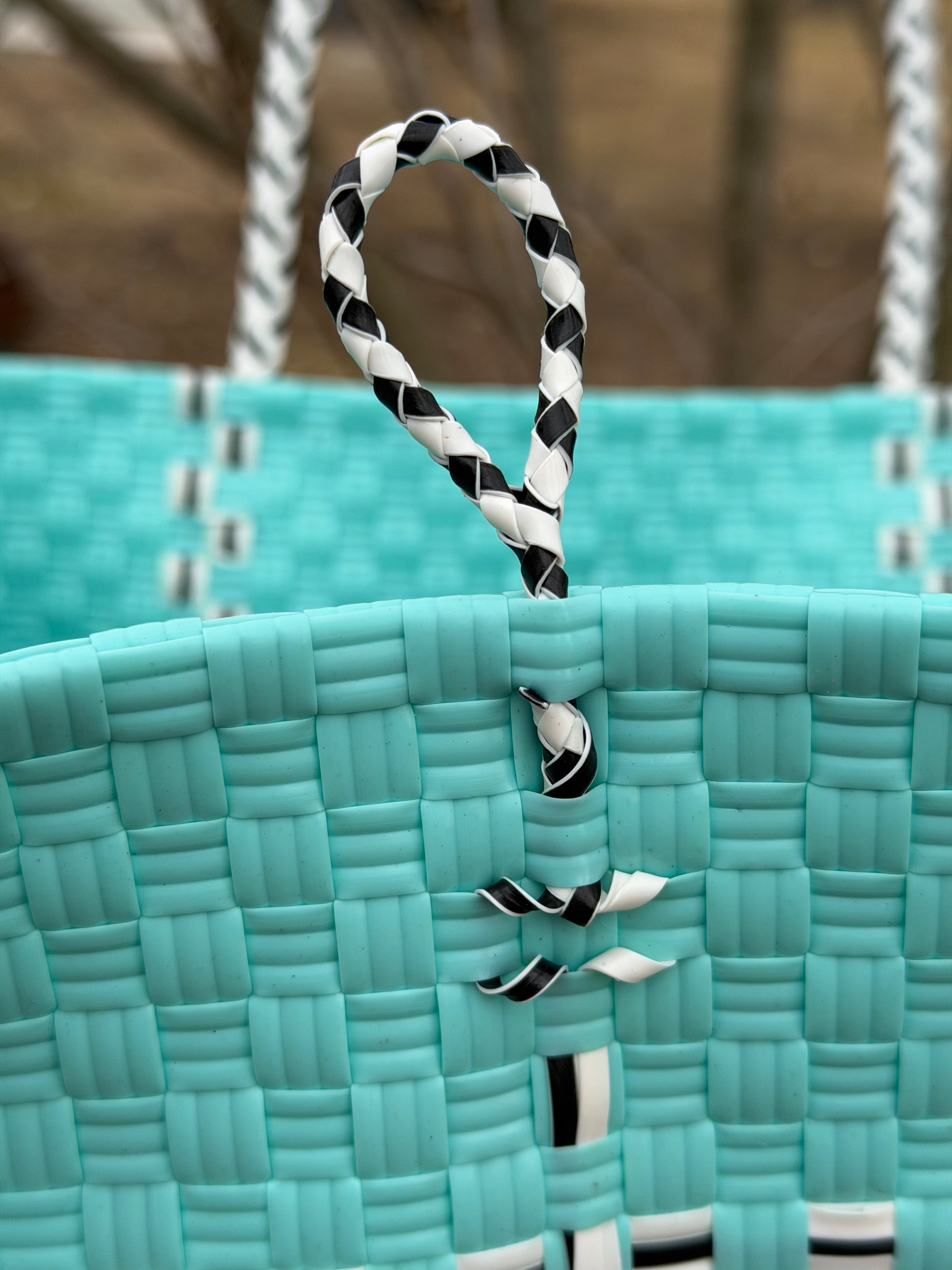 Sea Glass Luxe – Oversized Structured Waterproof Tote