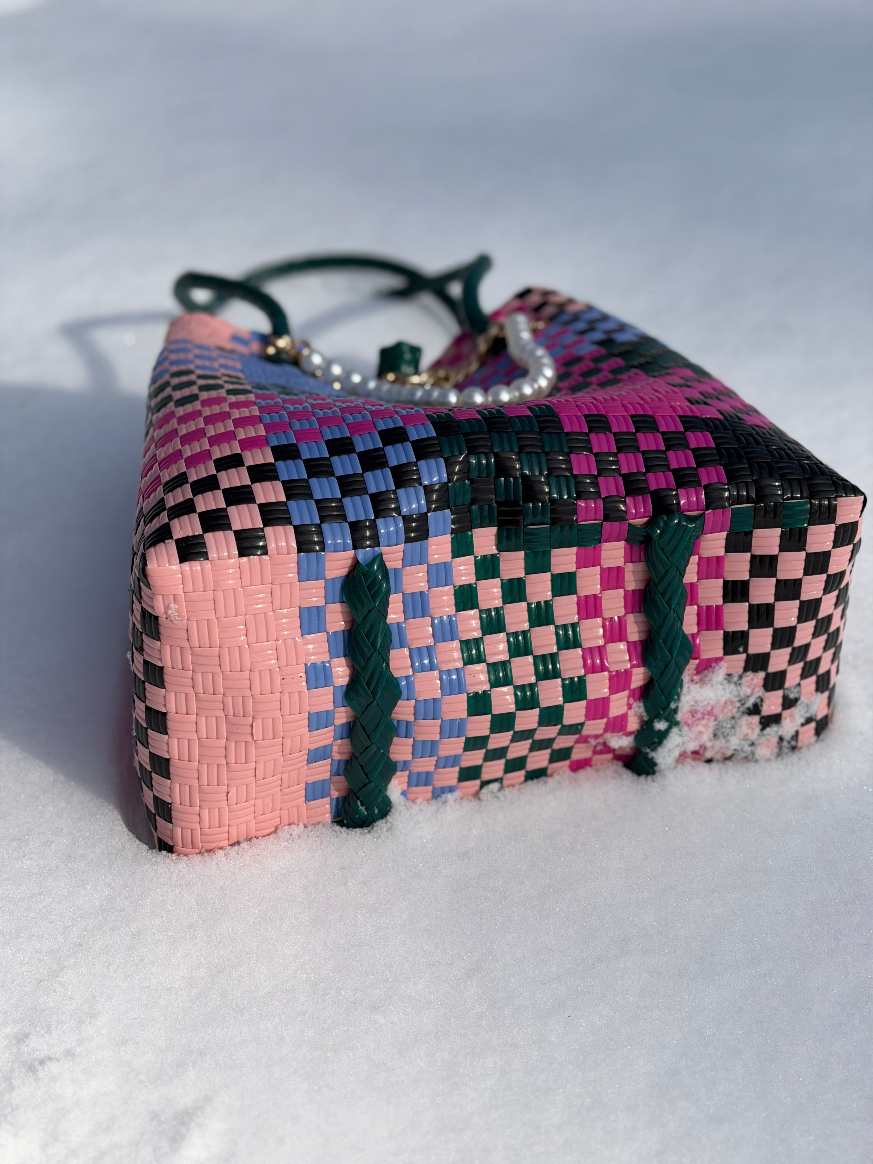 Taffy Coast Bag | Handwoven Recycled Tote