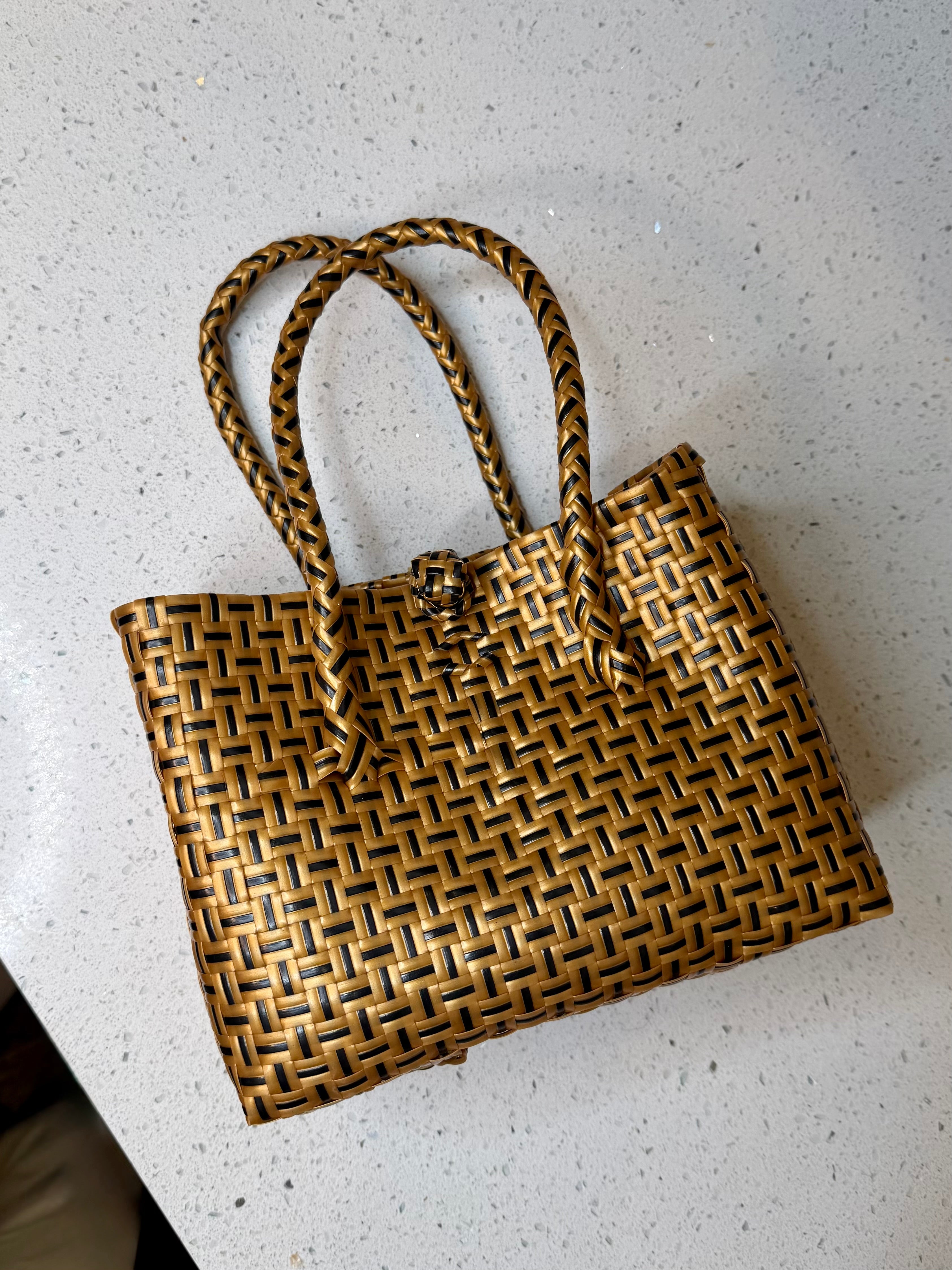 Coco Tan – Mini Recycled Tote Bag
