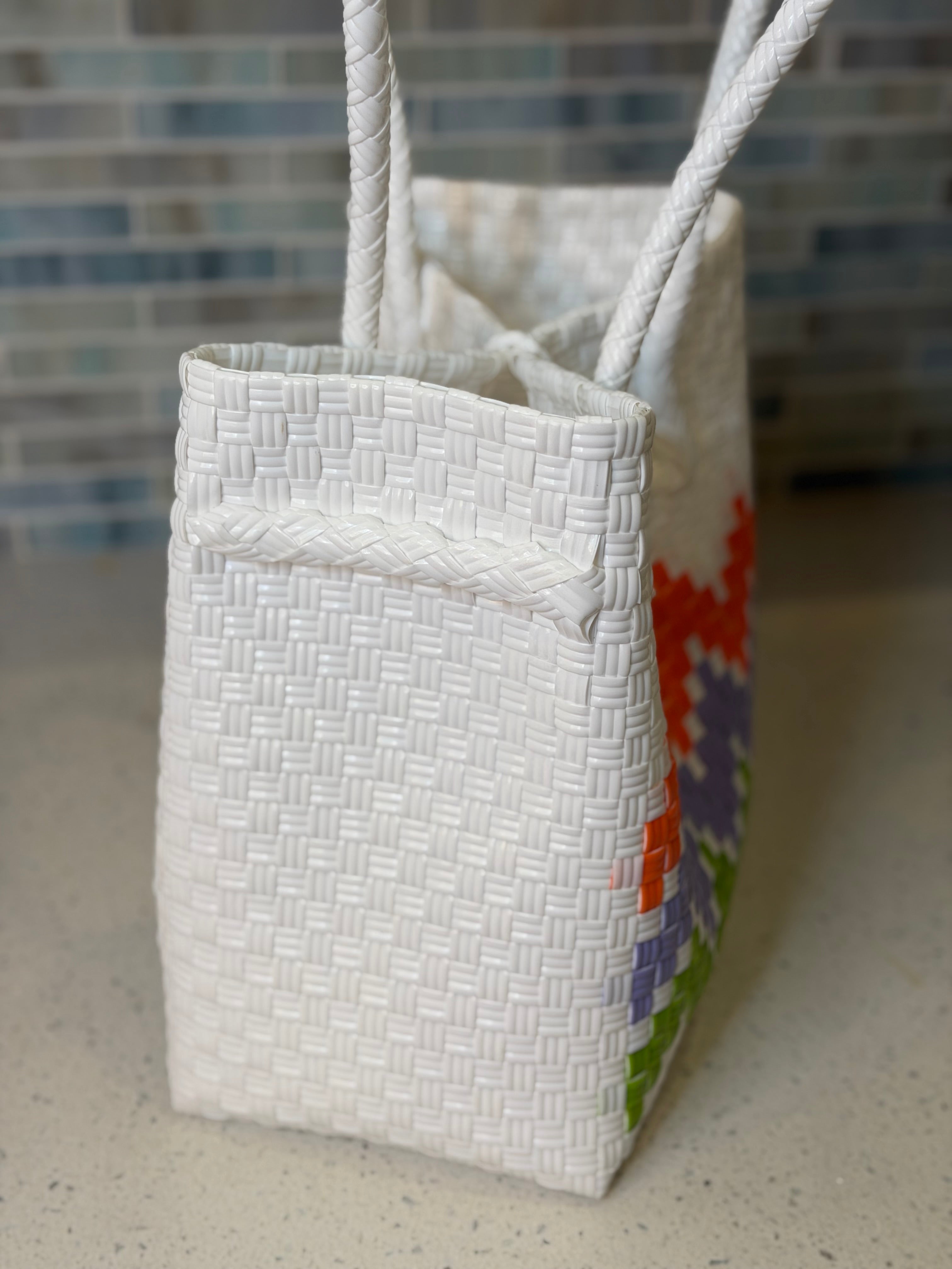 Isla Sol Wave Bag | Handwoven Recycled Tote l