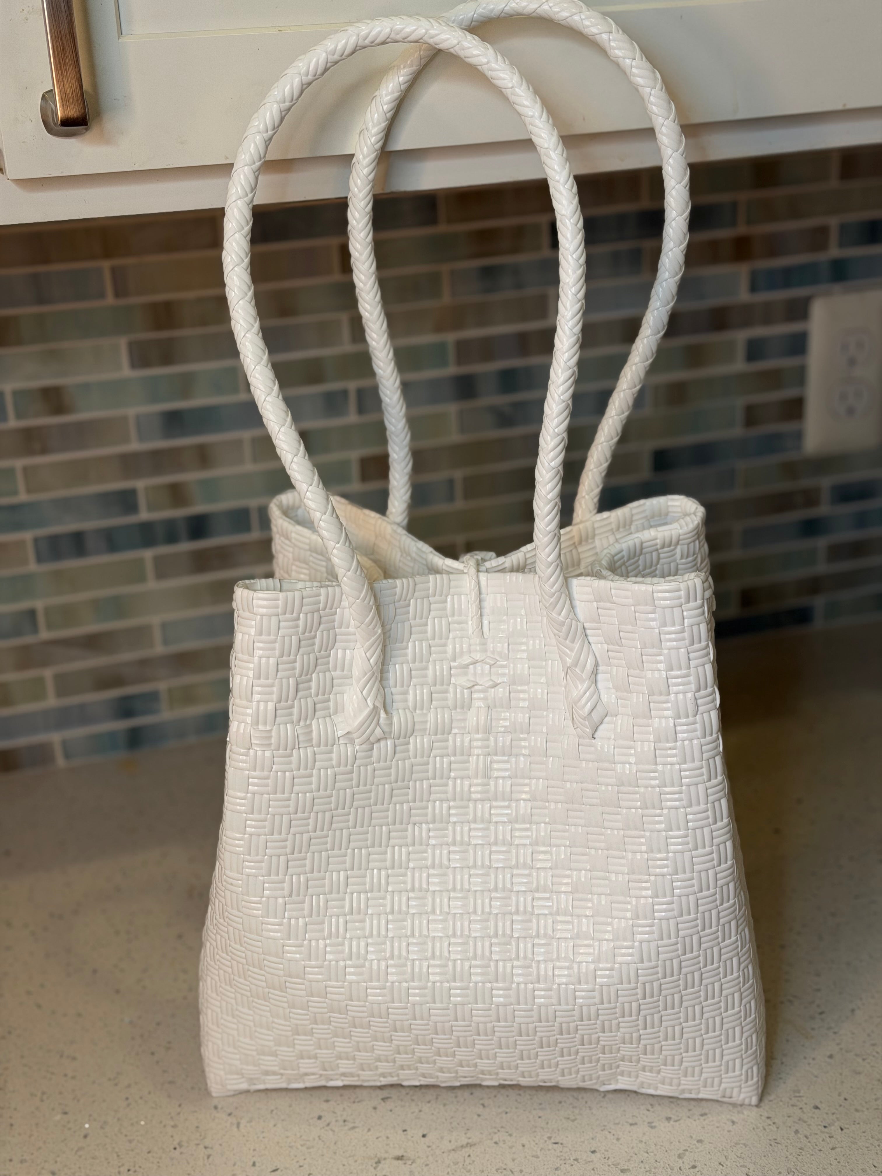 Sunset Wave Bag | Handwoven Recycled Tote