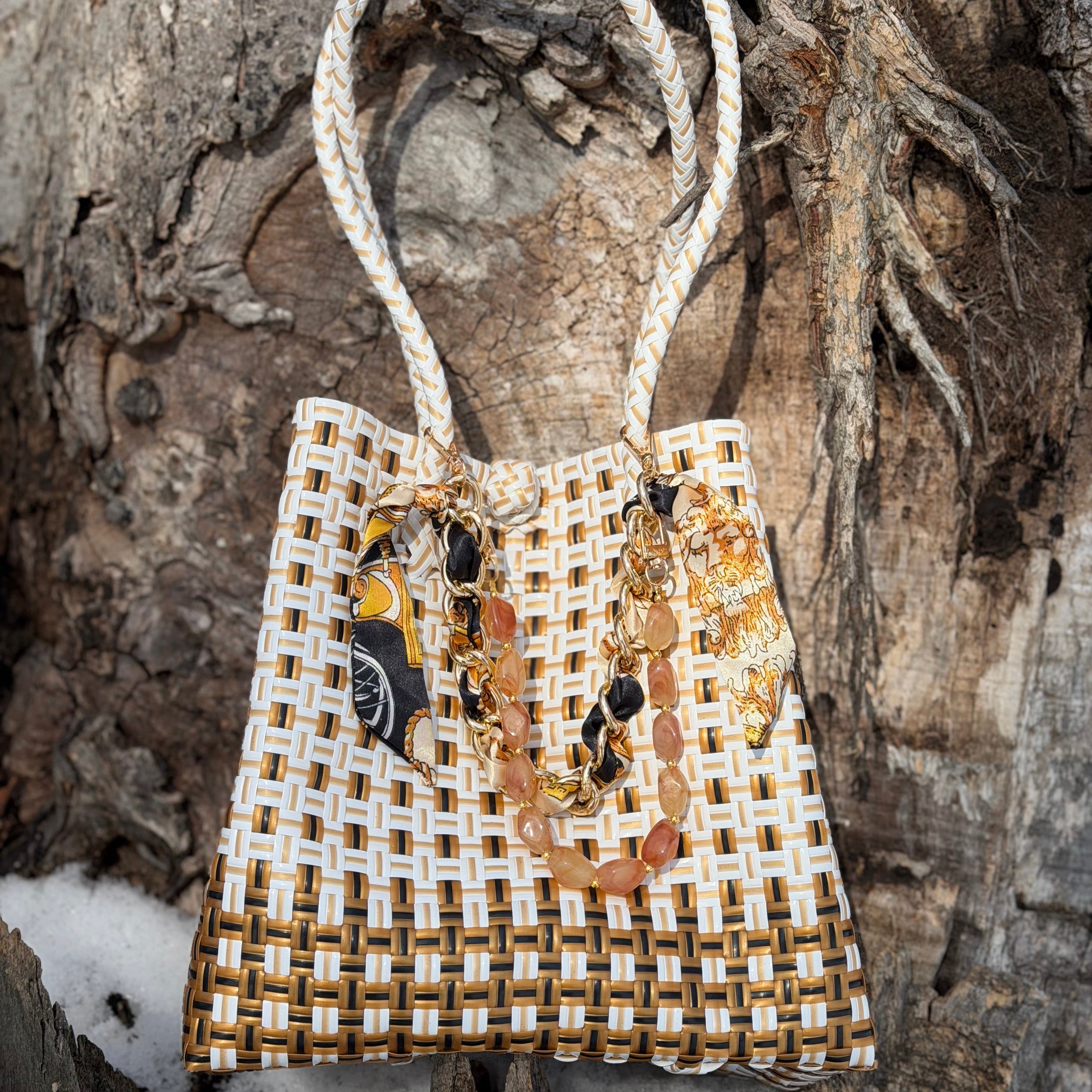 Sandstone Bag | Handwoven Recycled Tote