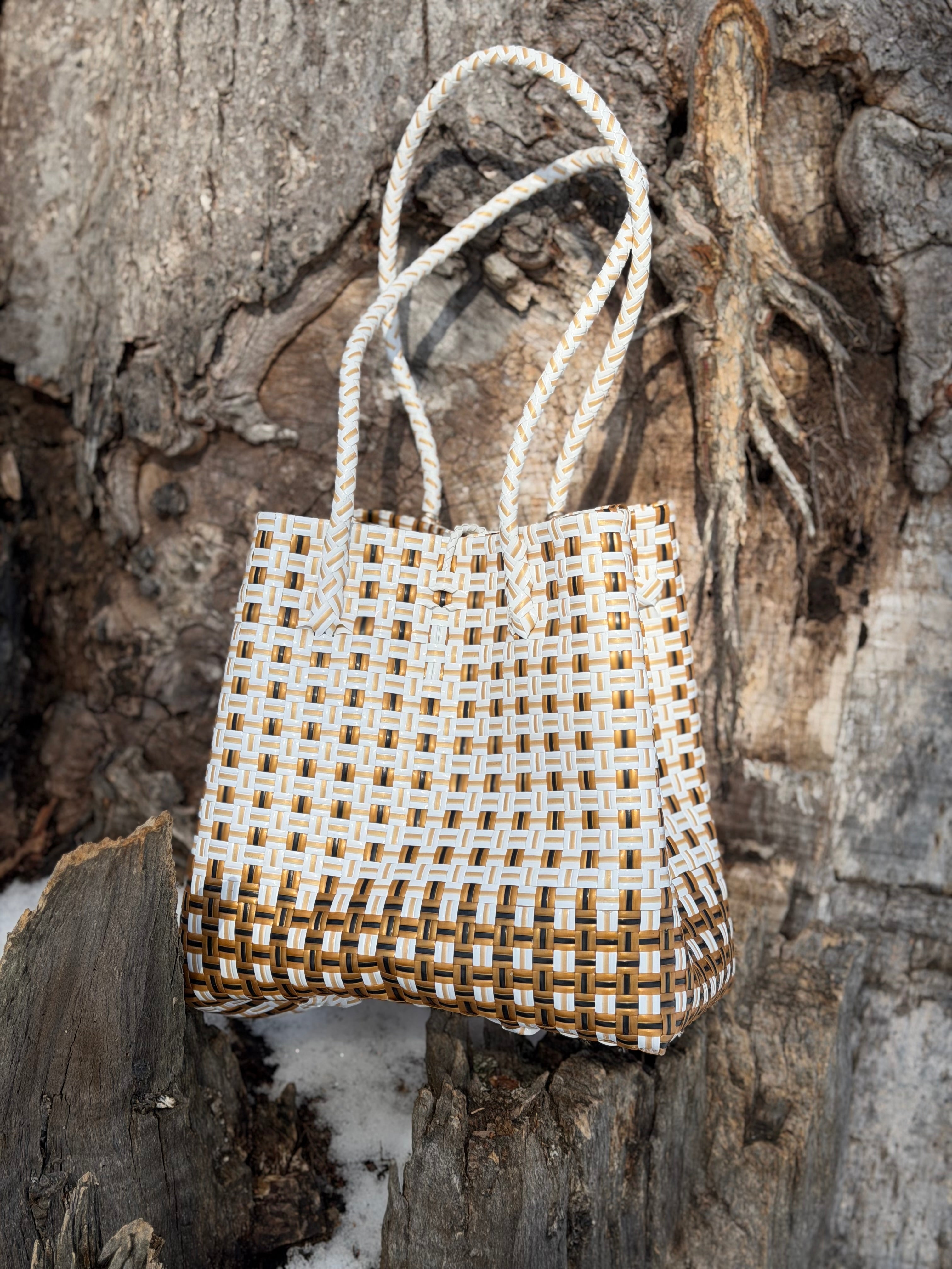Sandstone Bag | Handwoven Recycled Tote