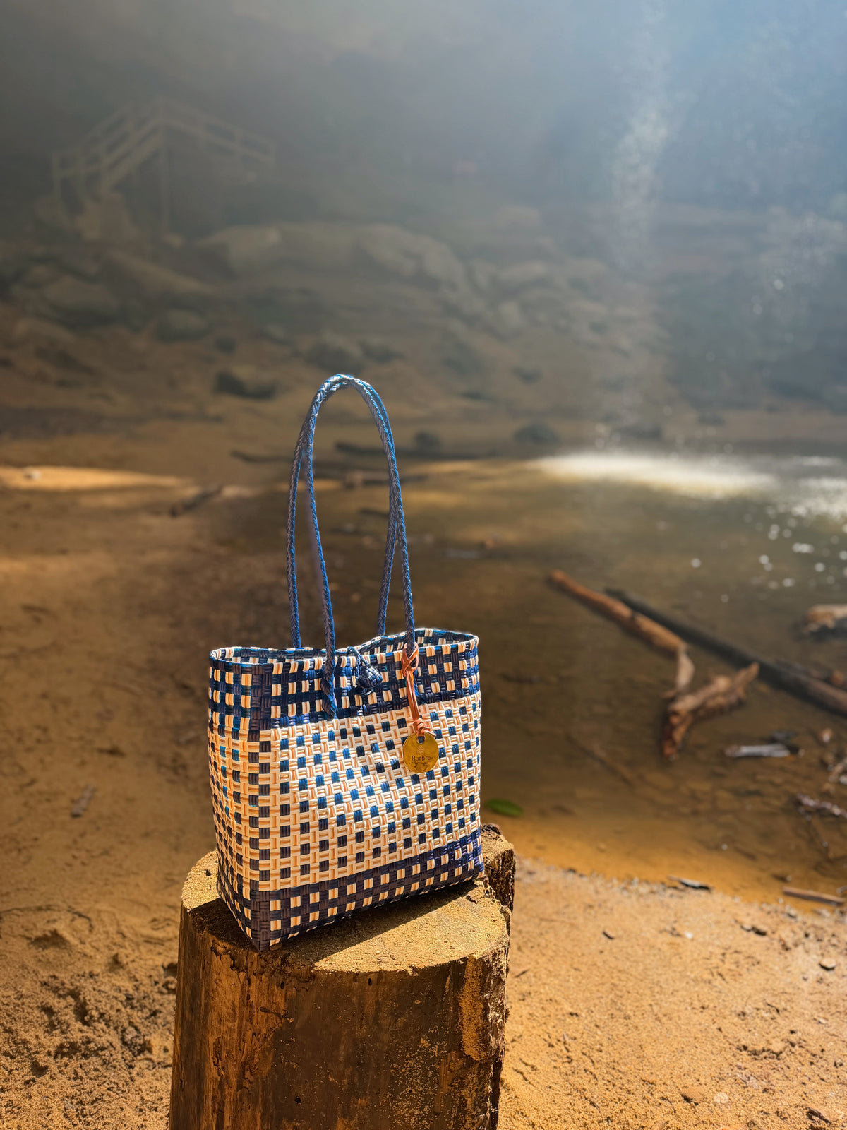 Navy Stripe Tote