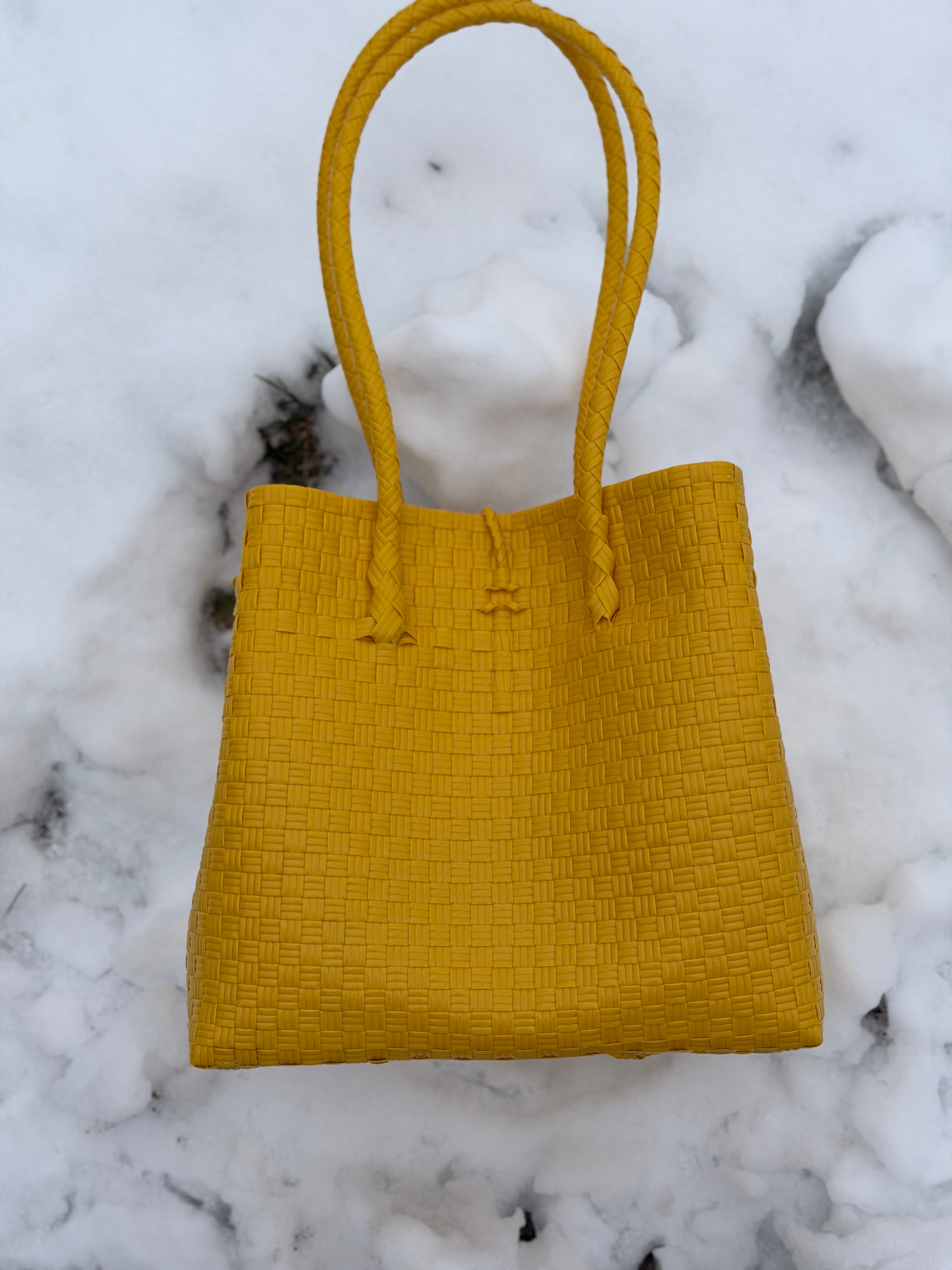 Ripe Mango | Handwoven Recycled Tote