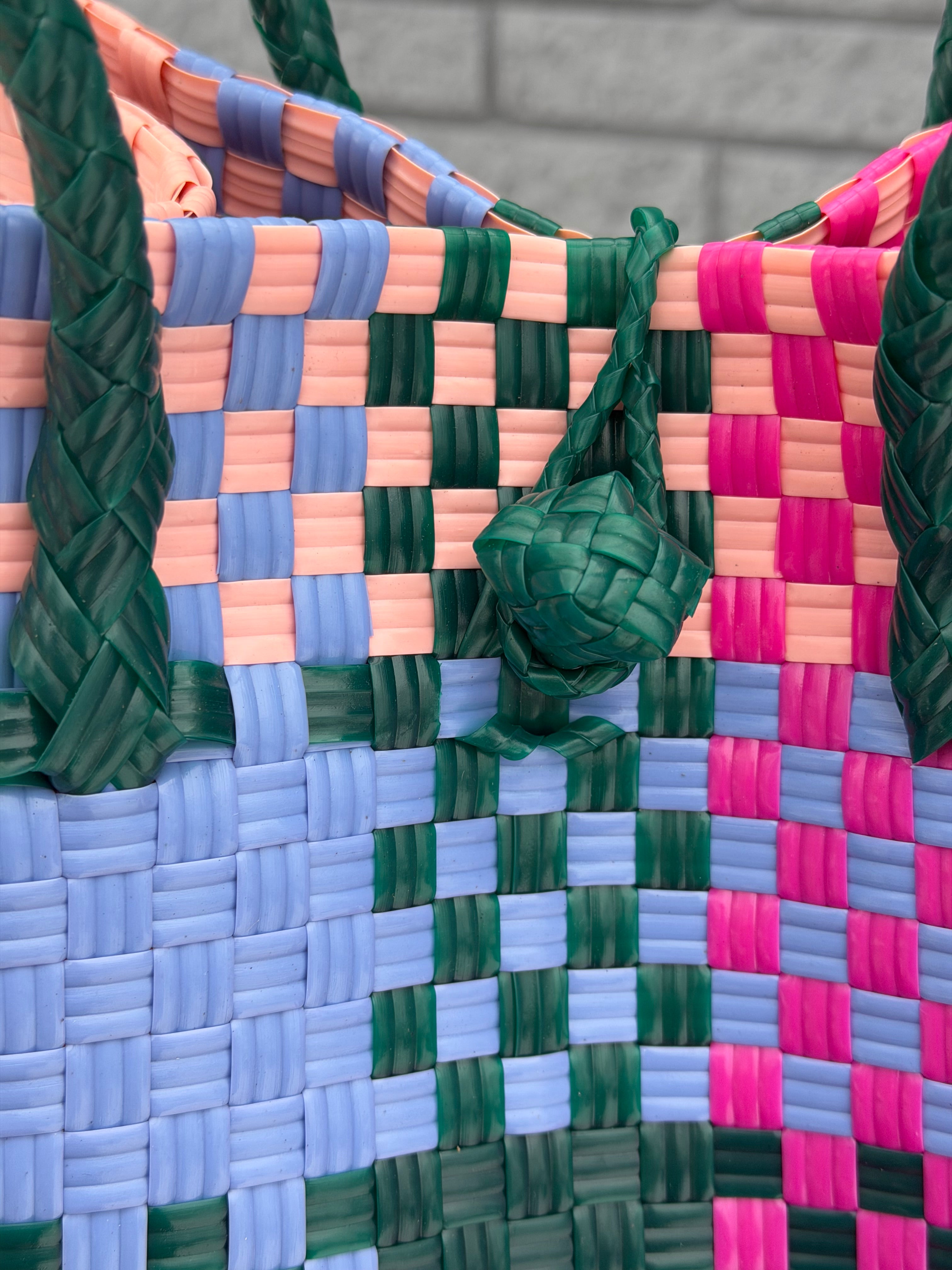 Taffy Coast Bag | Handwoven Recycled Tote