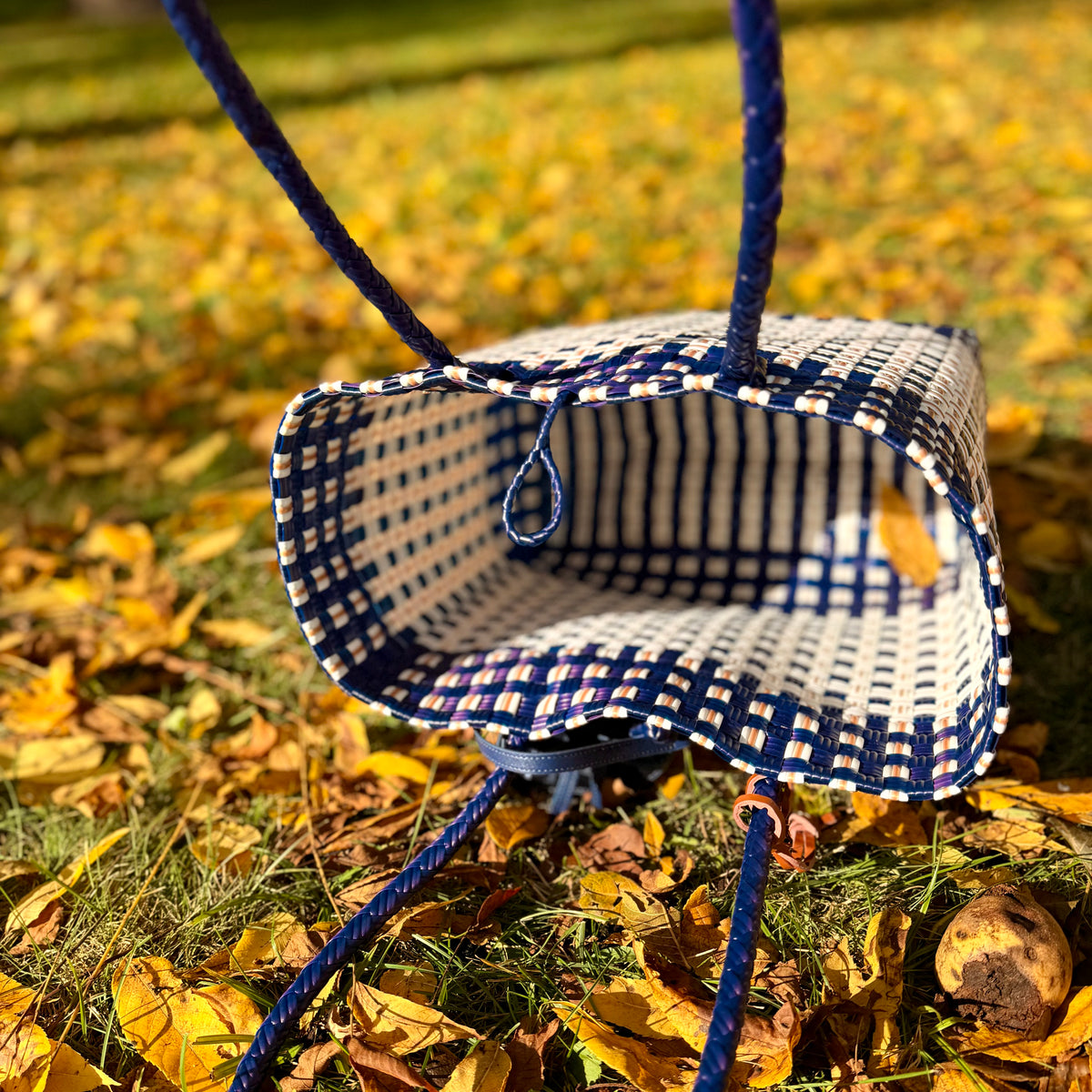 Navy Stripe Tote