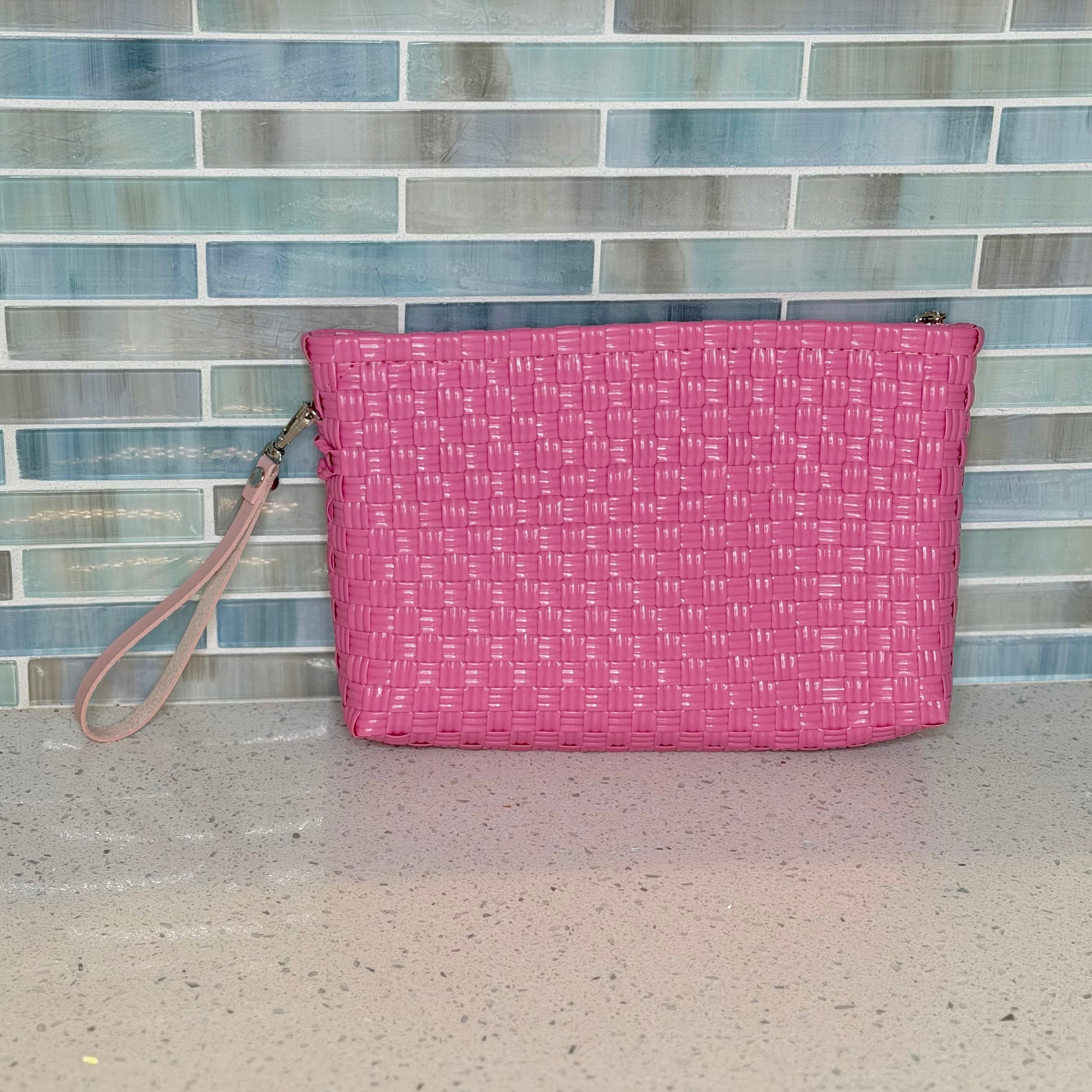 Isla Rosas Clutch-Recycled Woven Clutch Bag