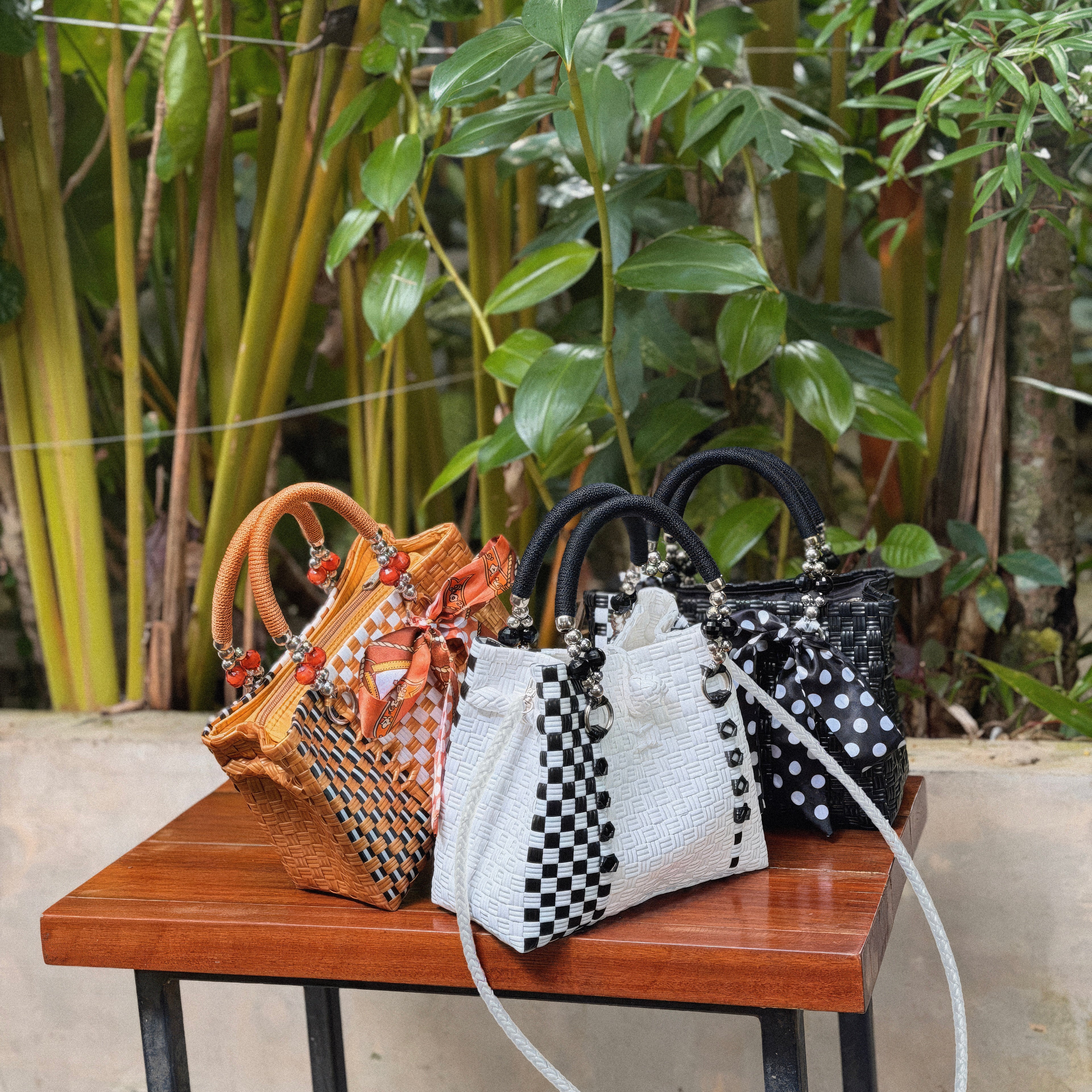 Midnight Pearl Mini Purse with Strap
