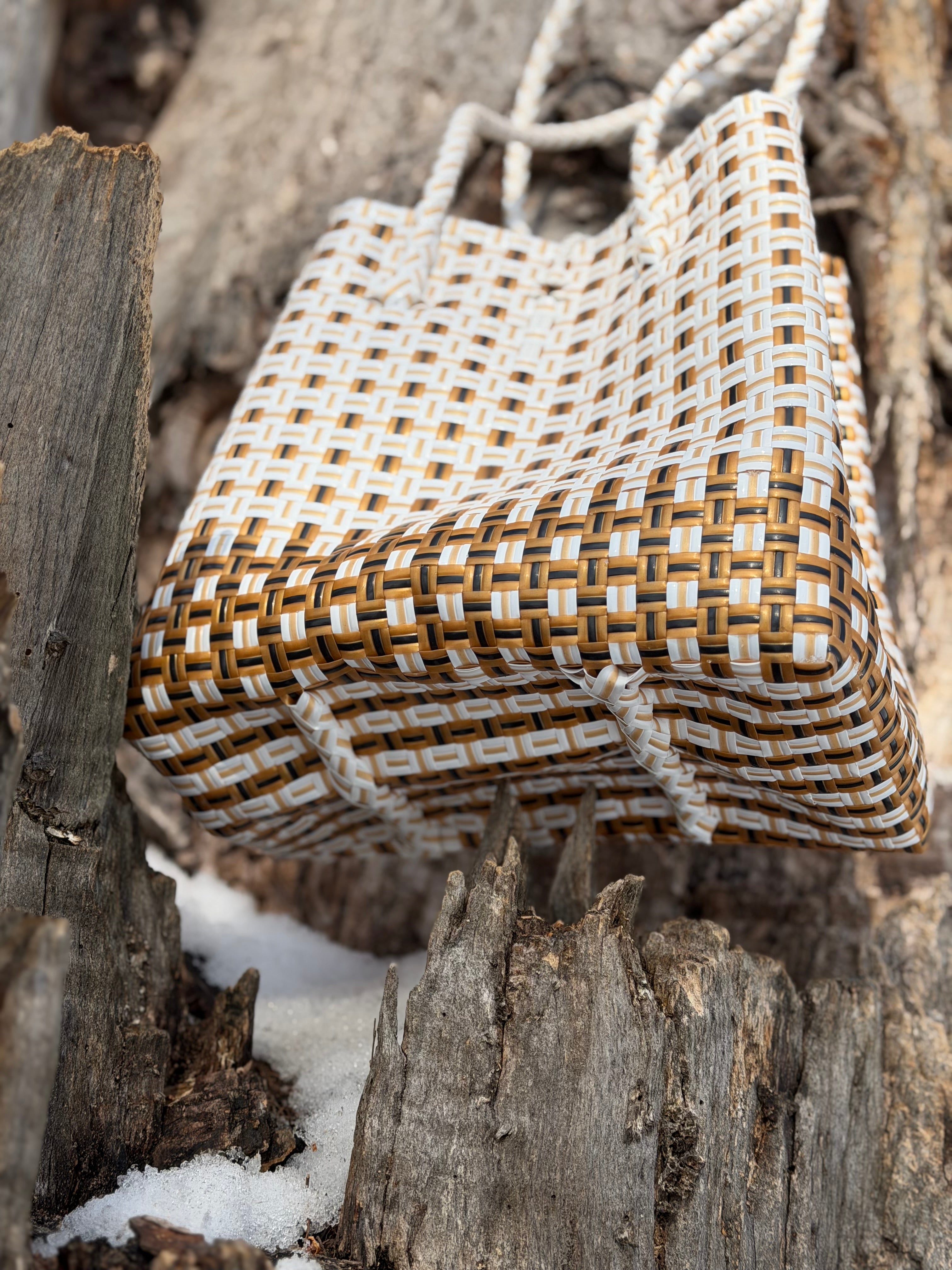 Sandstone Bag | Handwoven Recycled Tote
