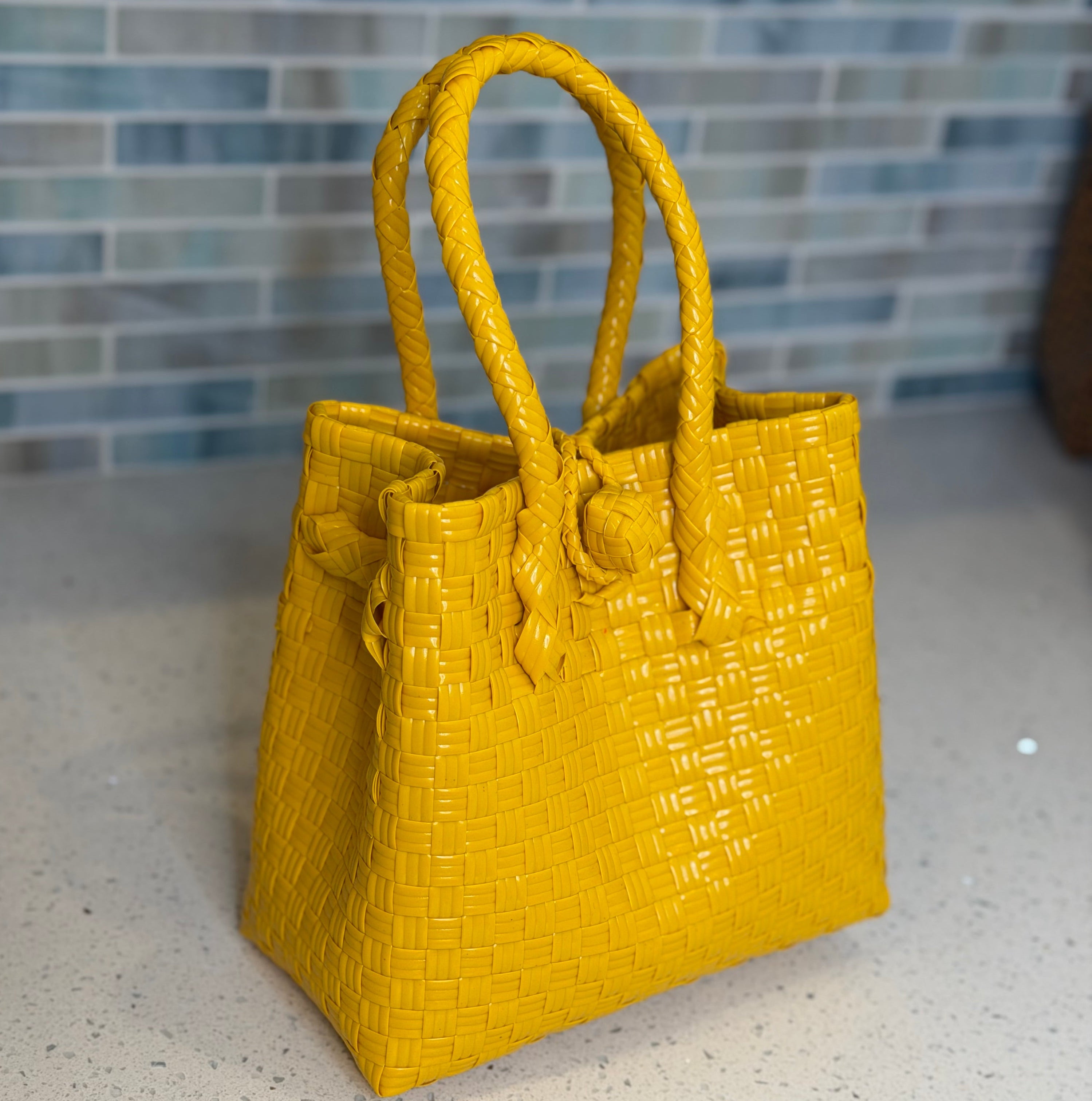 Ripe Mango– Mini Recycled Tote Bag