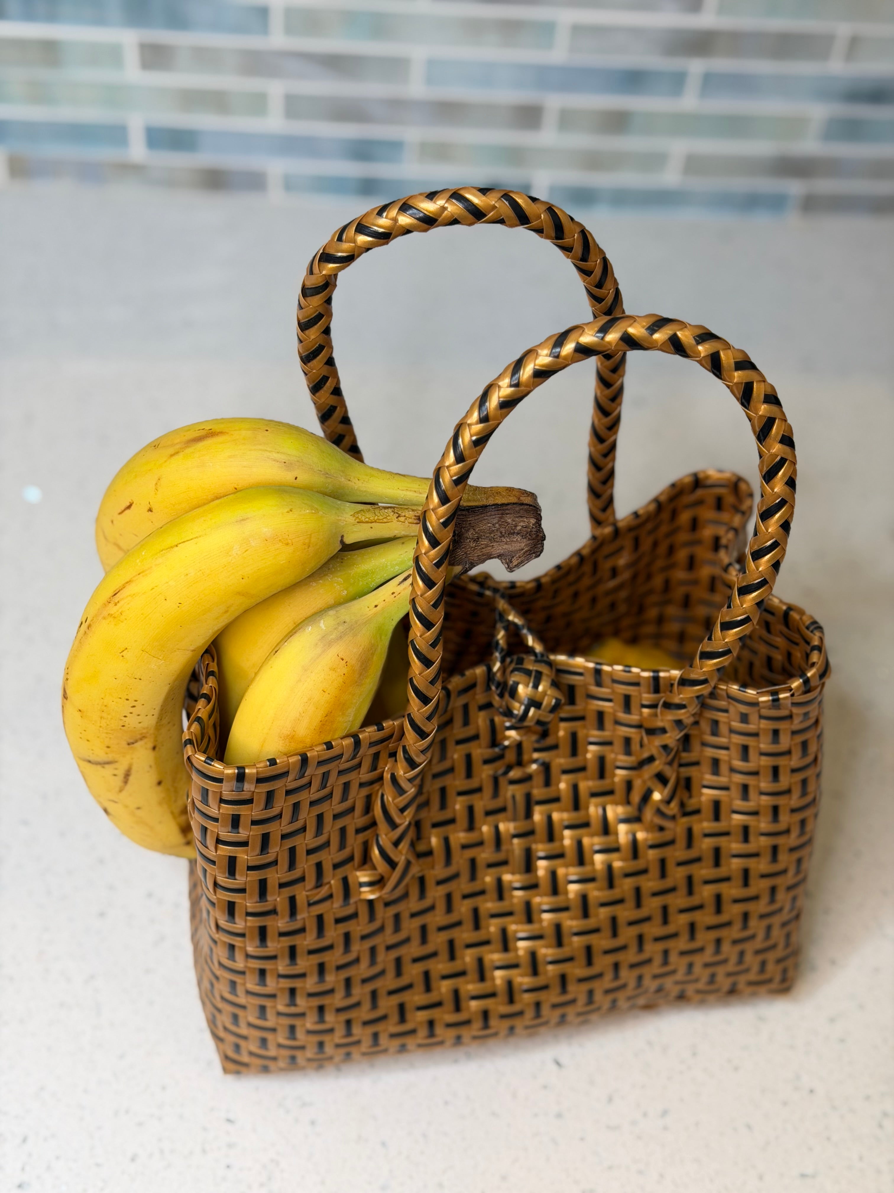 Coco Tan – Mini Recycled Tote Bag