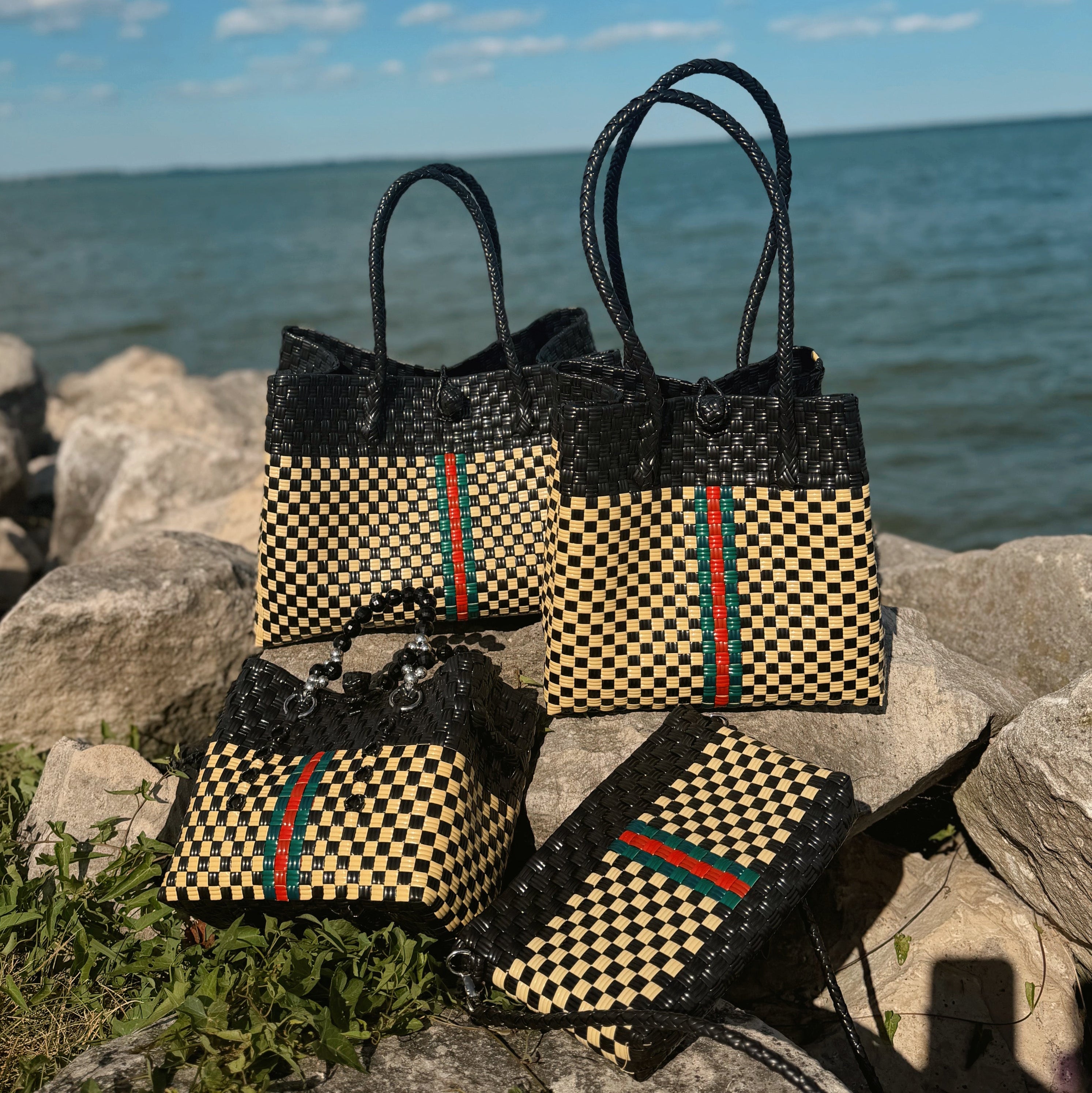Stripe Luxe Tote