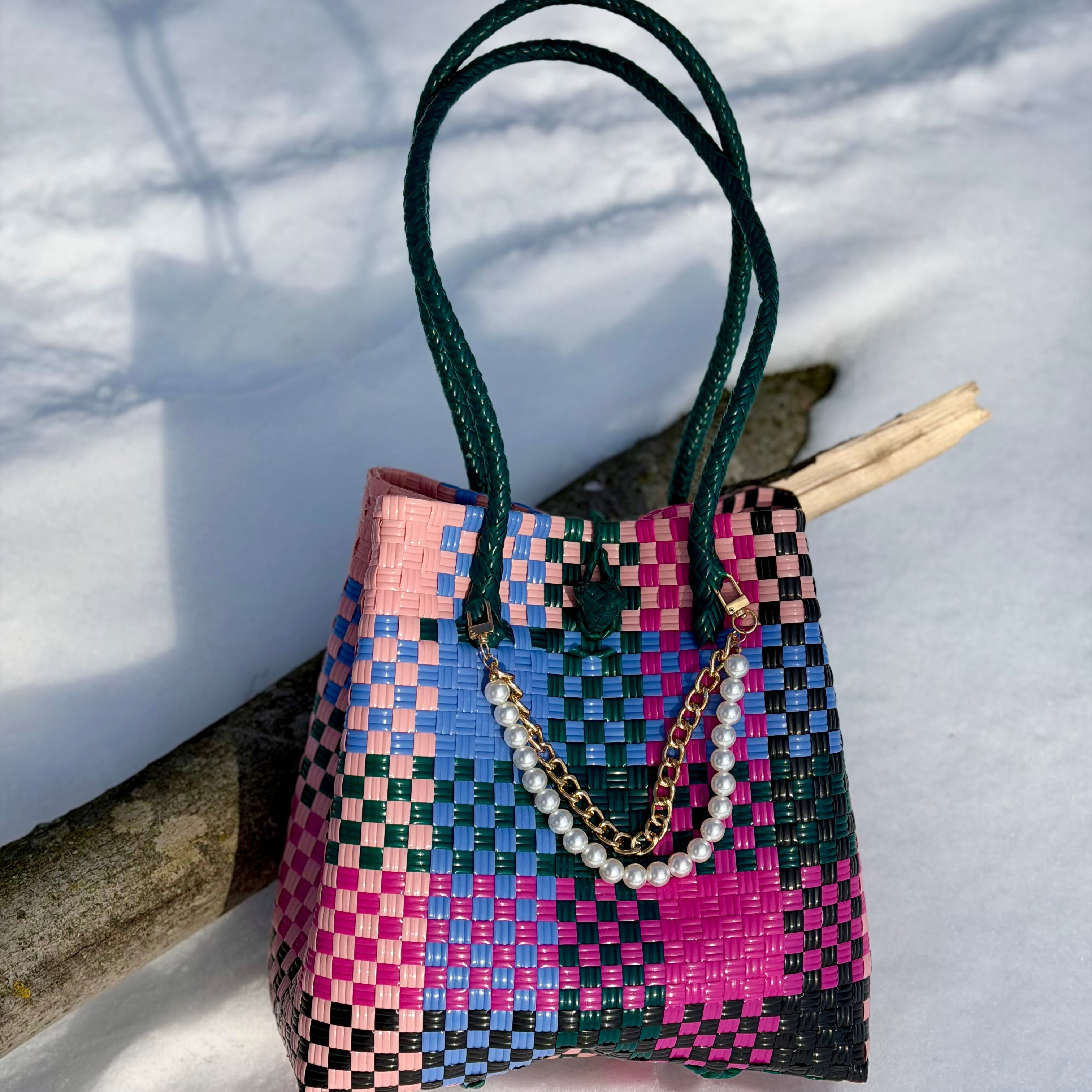 Taffy Coast Bag | Handwoven Recycled Tote