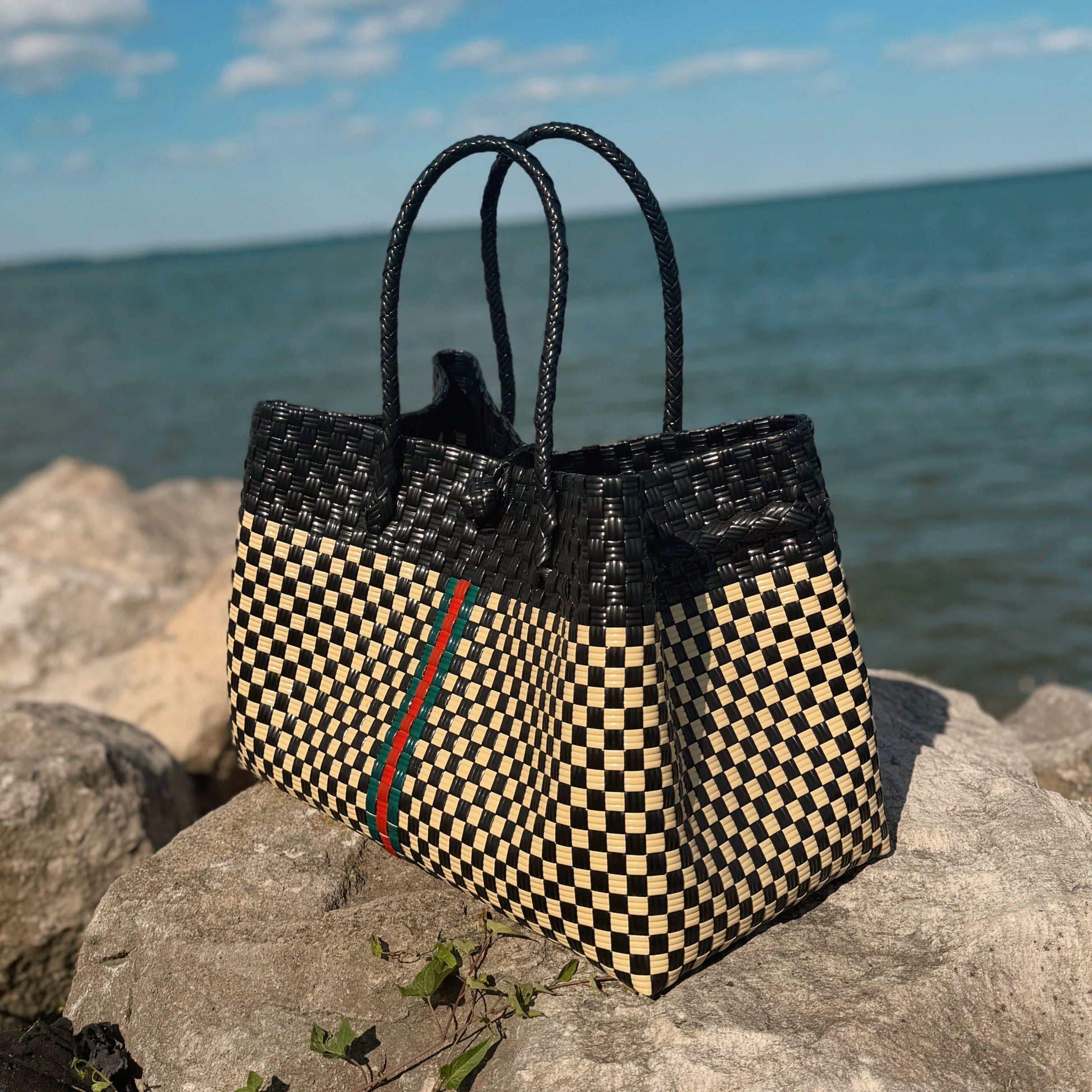 Stripe Luxe Tote