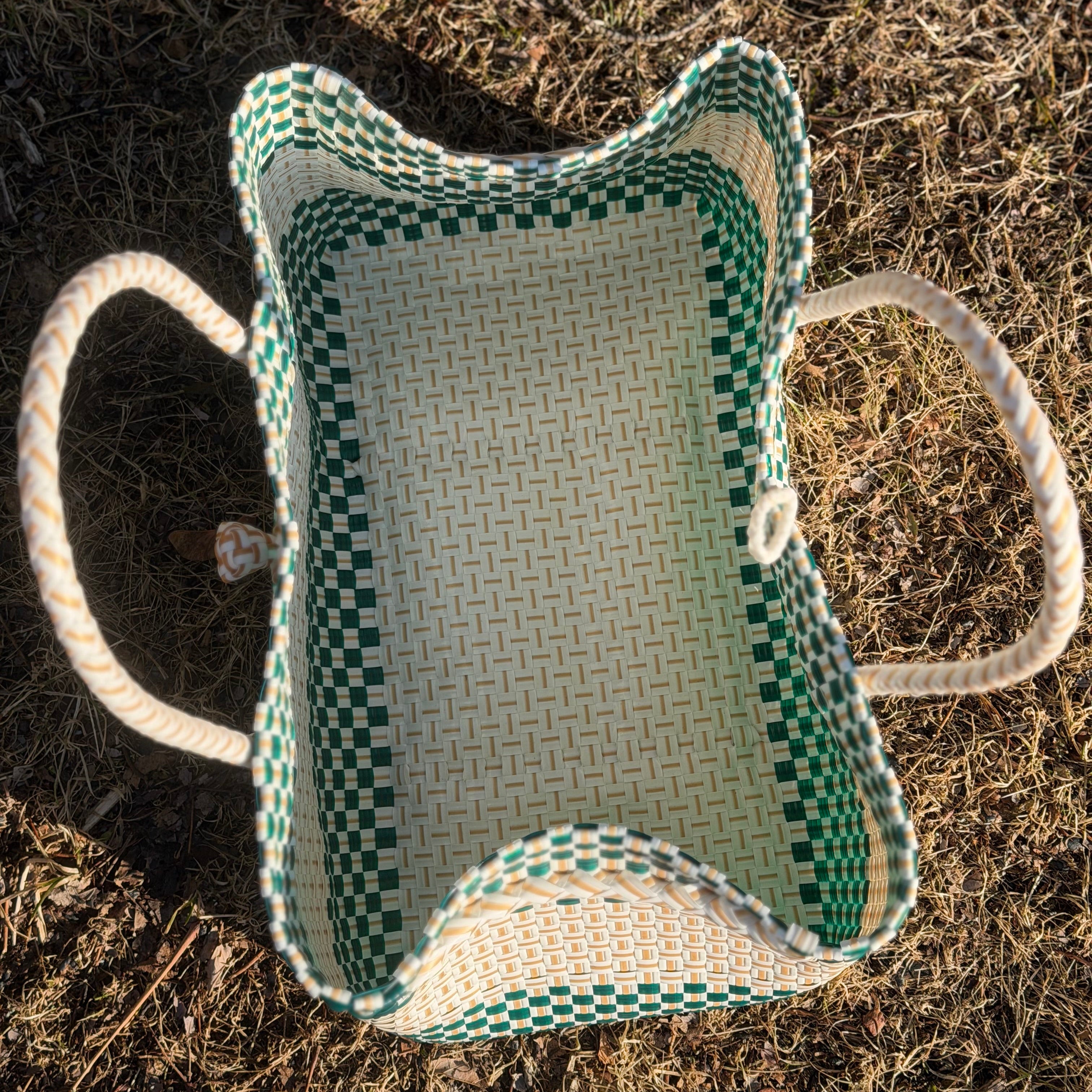 Verdant Luxe – Oversized Structured Waterproof Tote