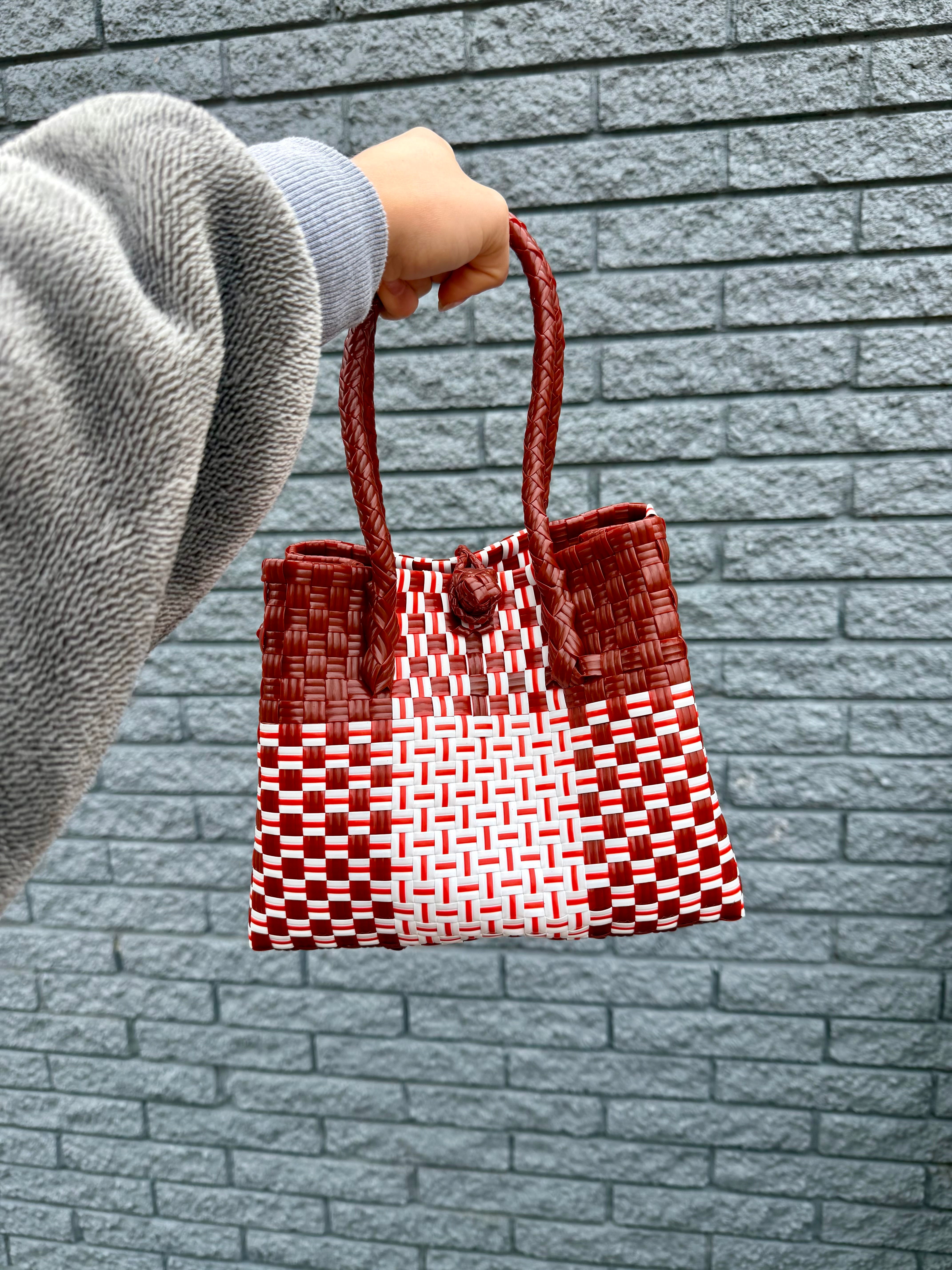 Rosso– Mini Recycled Tote Bag