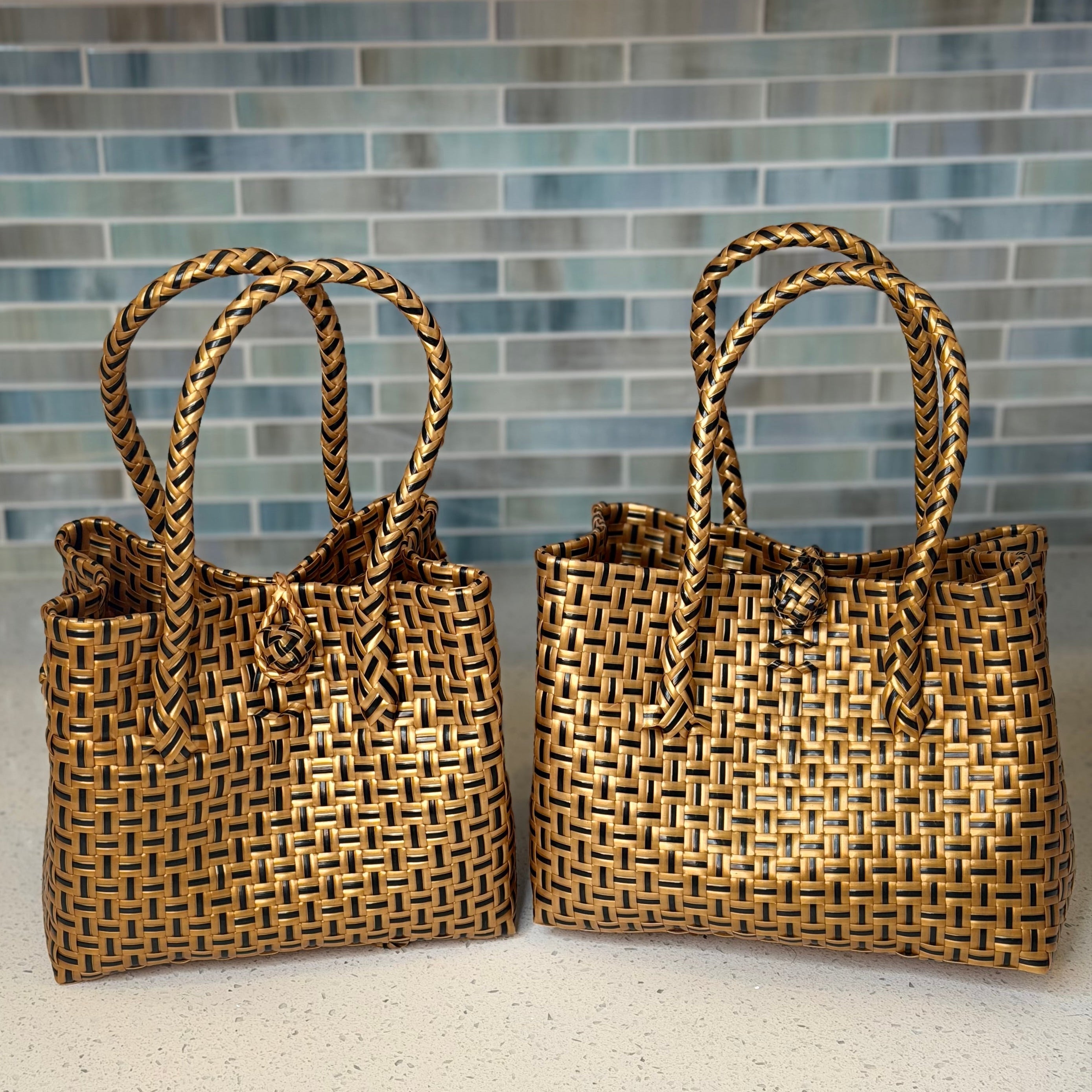 Coco Tan – Mini Recycled Tote Bag