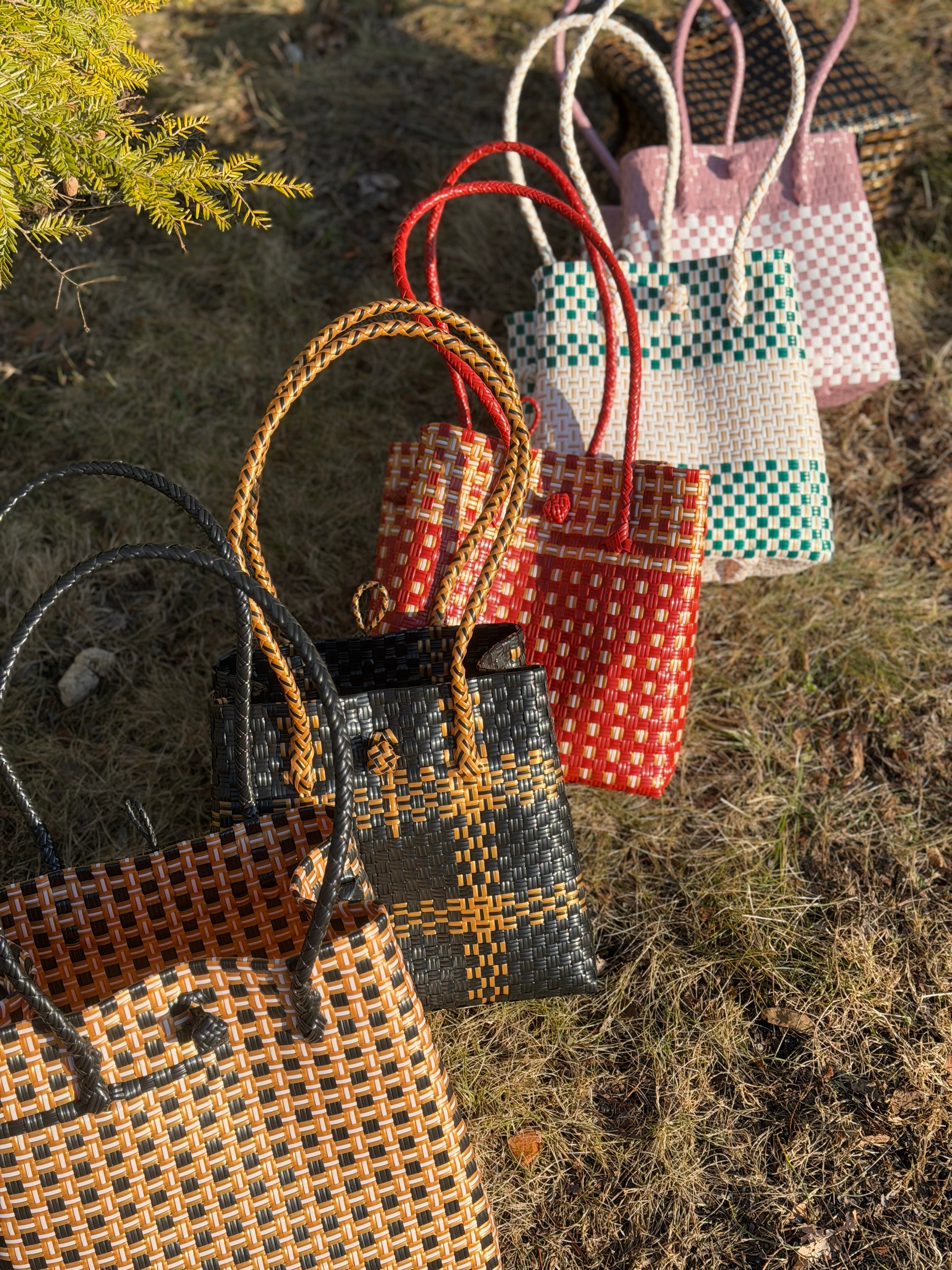 Cocoa Noir Bag | Handwoven Recycled Tote