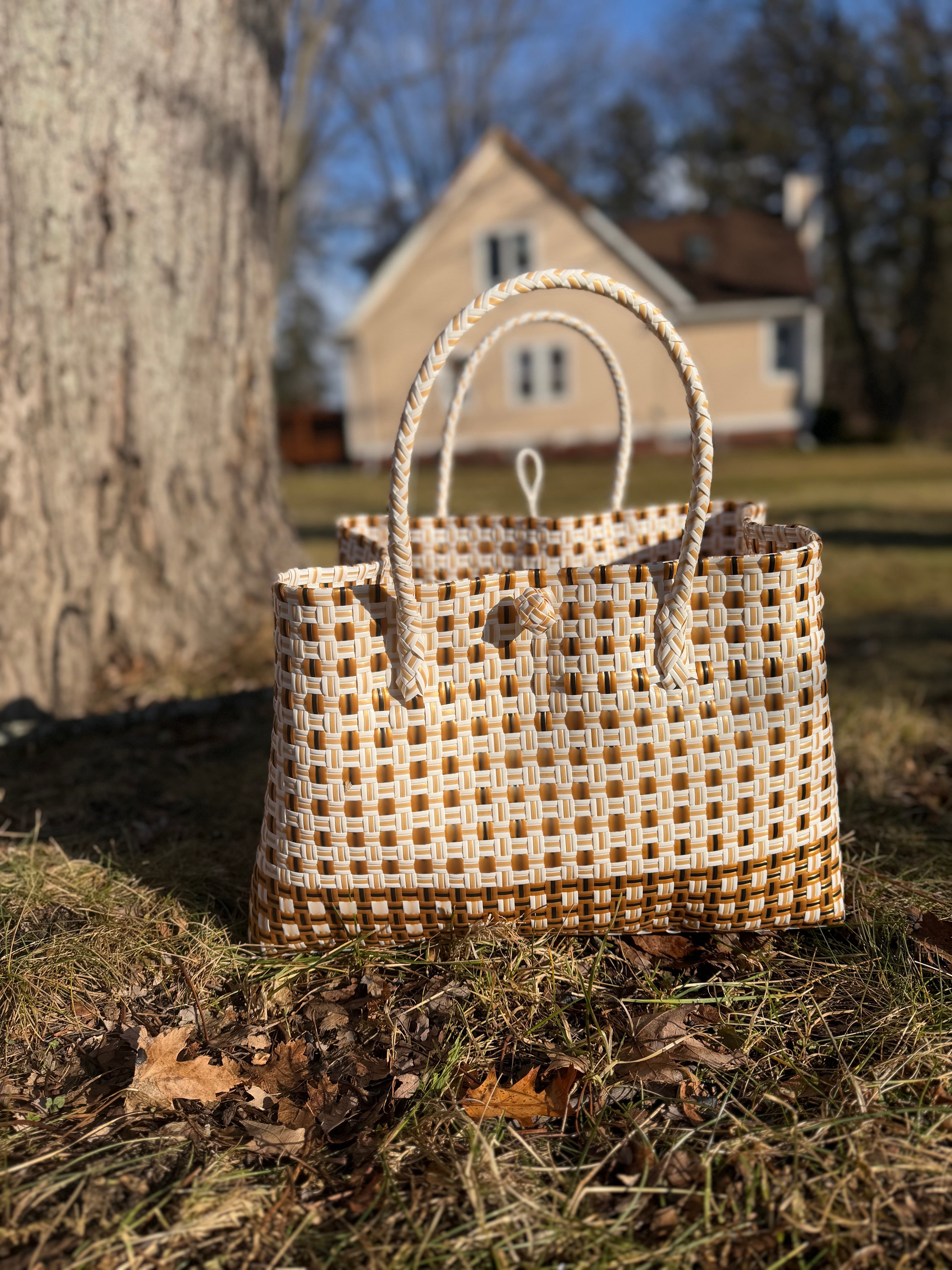 Sandstone Luxe – Oversized Structured Waterproof Tote