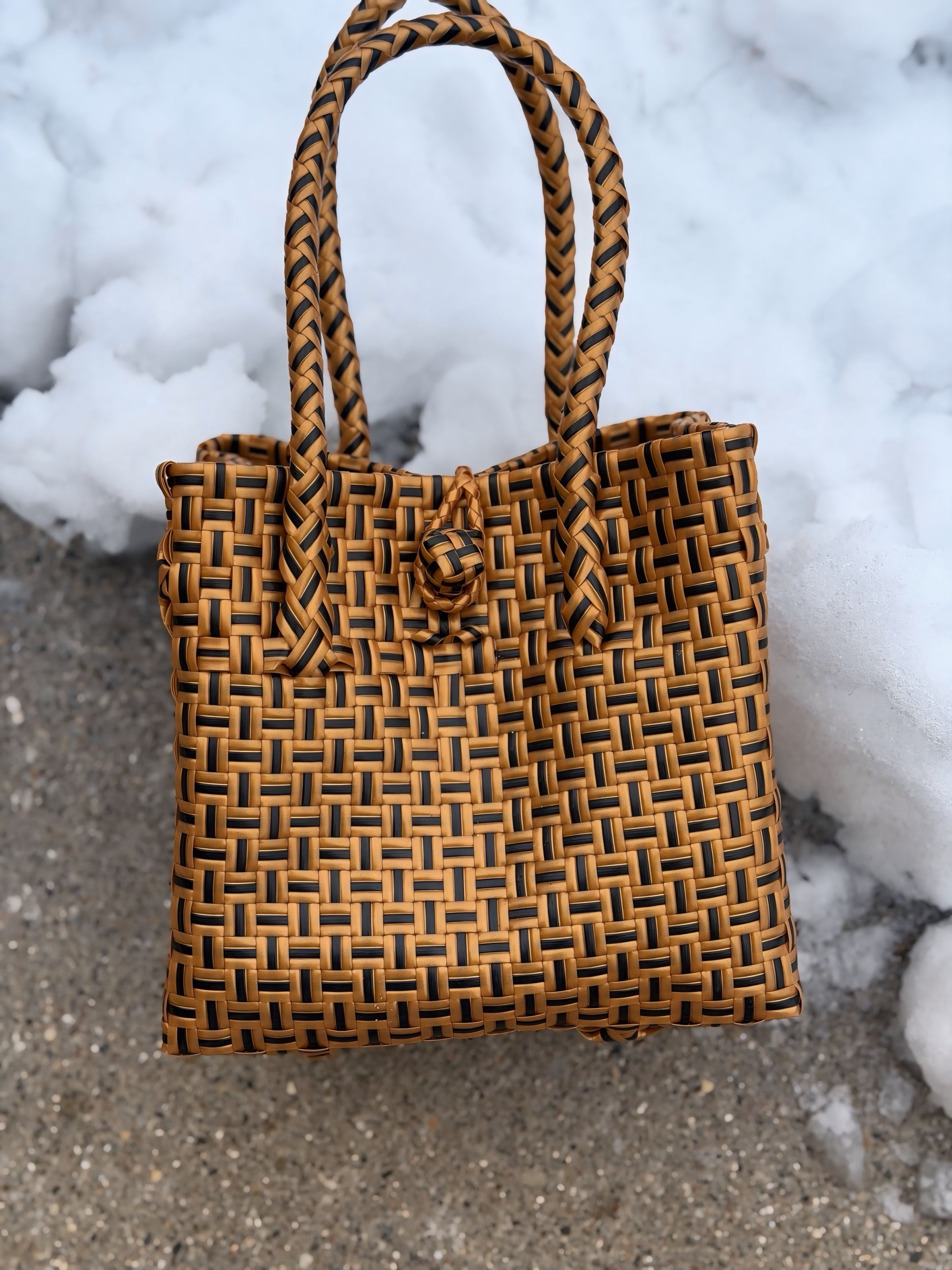 Coco Tan – Mini Recycled Tote Bag