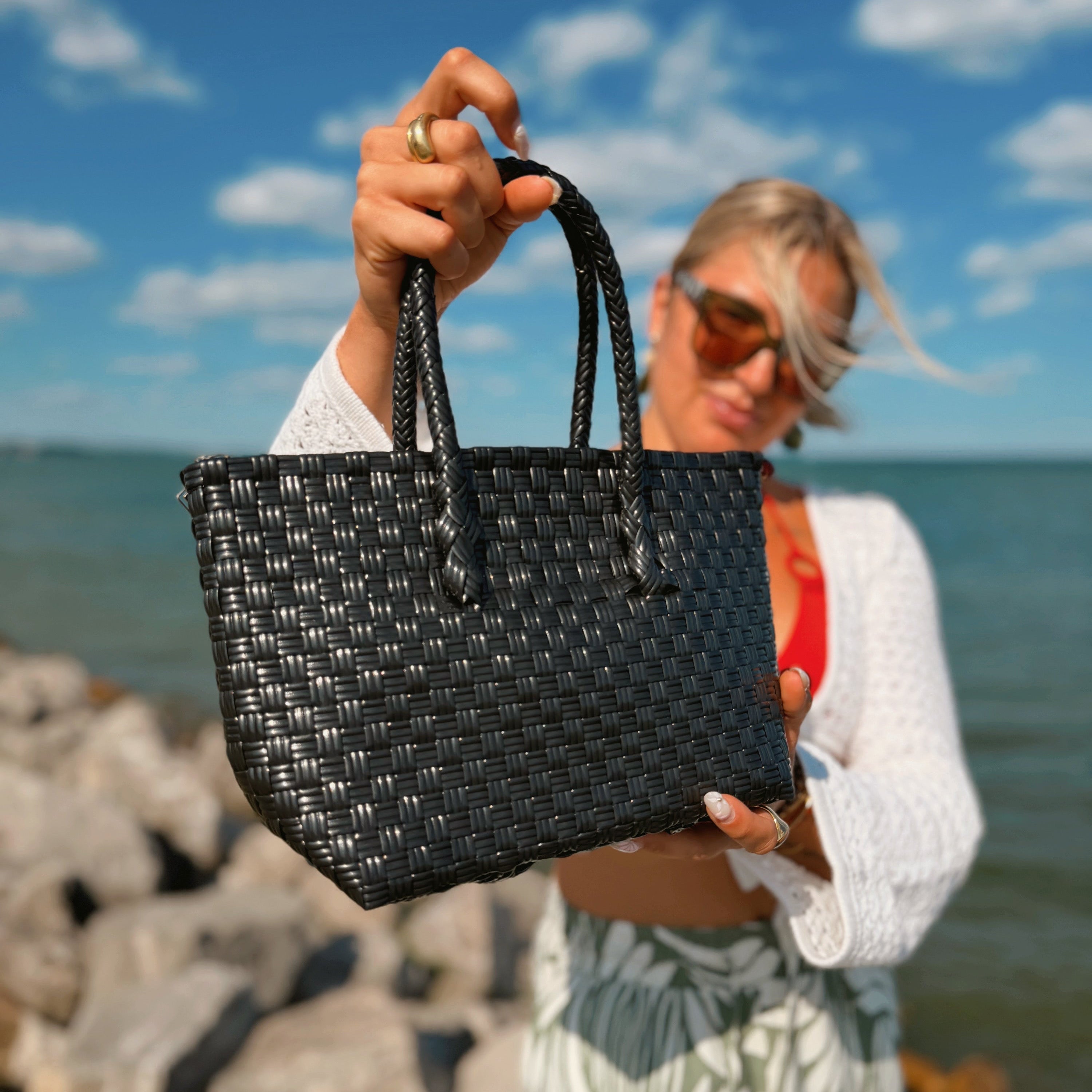Black Mini Zip