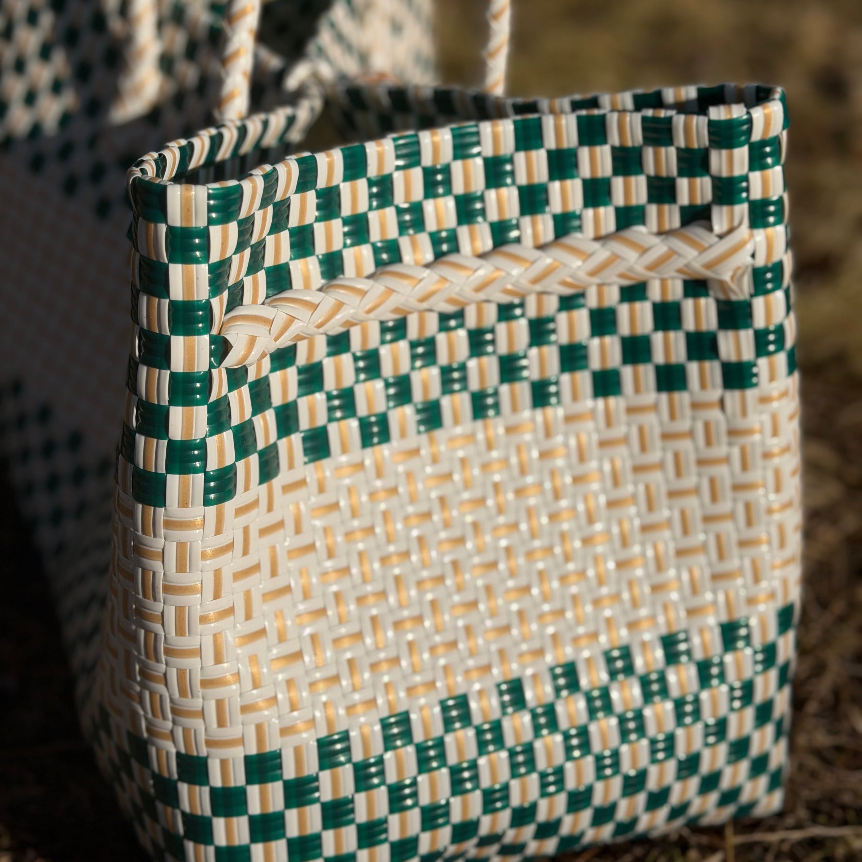 Verdant Luxe – Oversized Structured Waterproof Tote