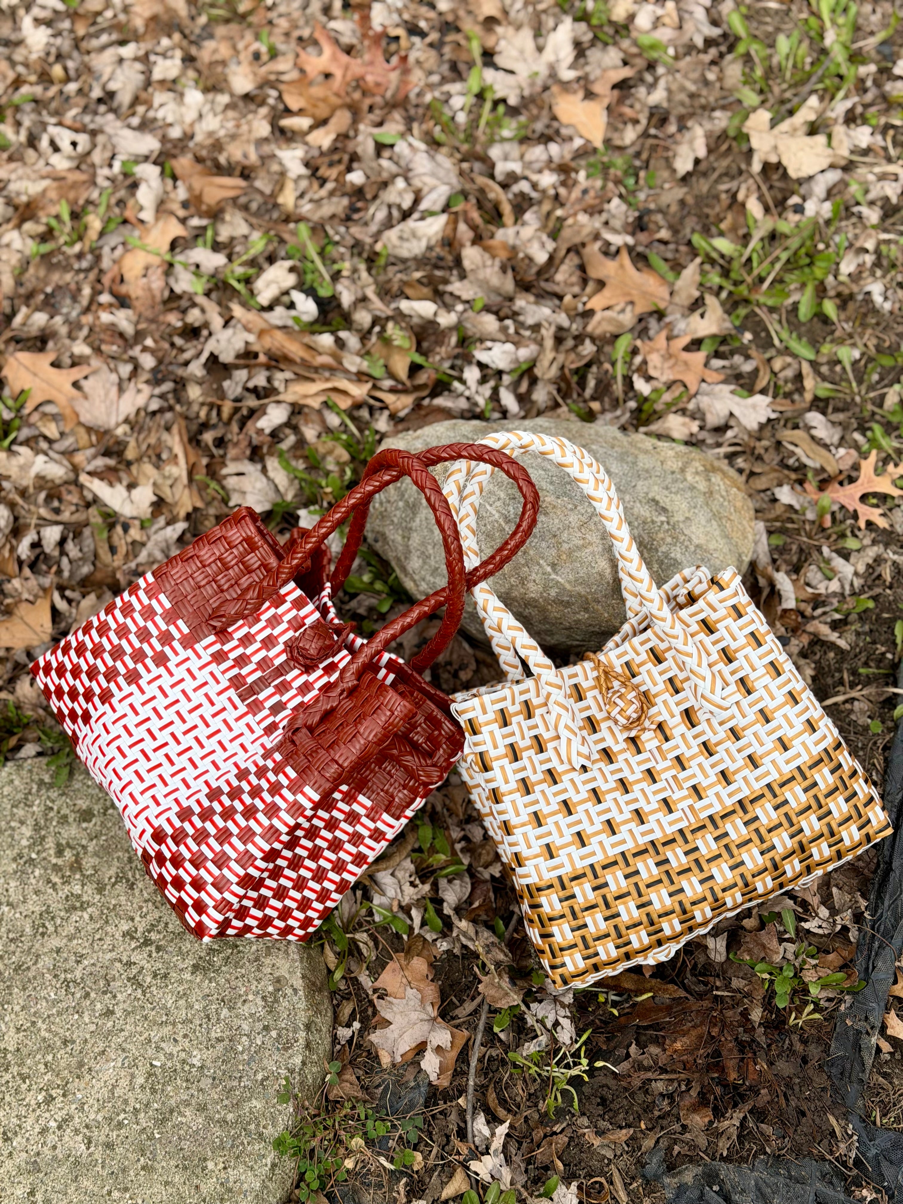 Rosso– Mini Recycled Tote Bag