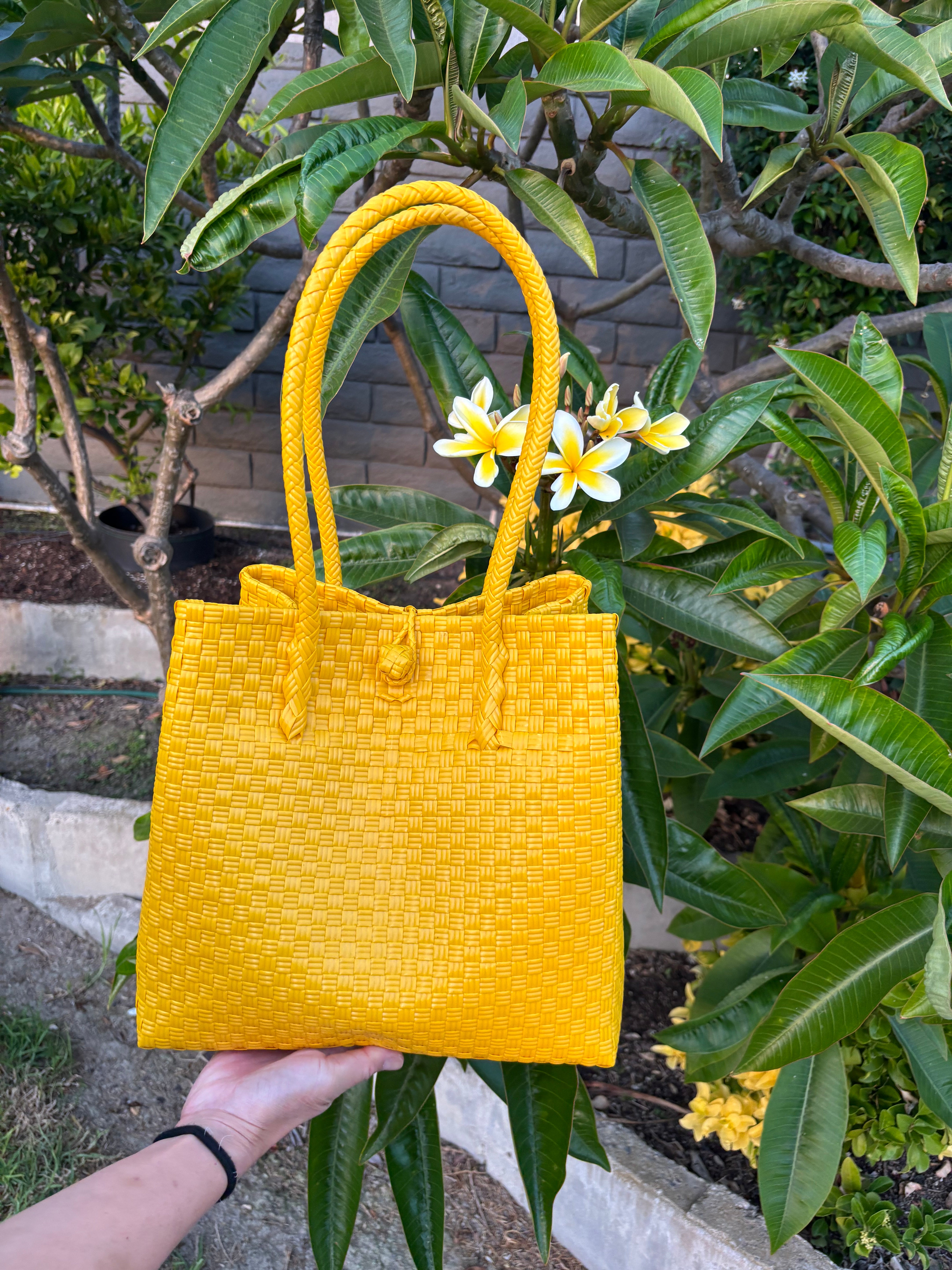 Ripe Mango | Handwoven Recycled Tote
